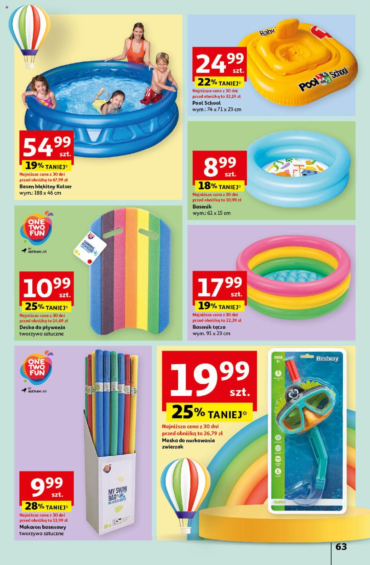 Auchan Świętuj Dzień Matki i Dzień Dziecka Hipermarket Gazetka ważna od 23.05.2024 do 29.05.2024 strona 63