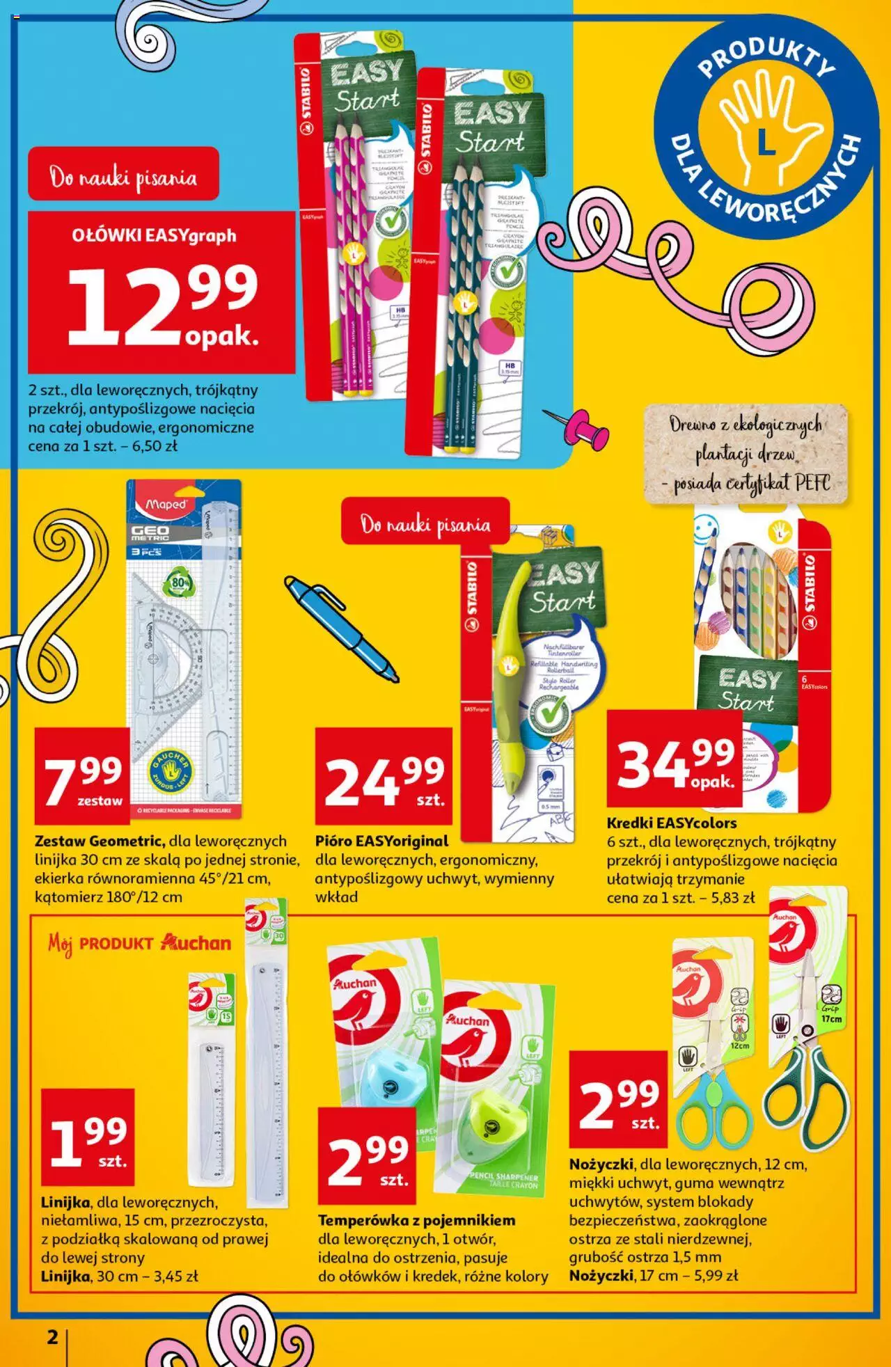 Auchan szkoła Oszczędzania Hipermarkety gazetka ważna od 11.08.2022 do 17.08.2022 strona 2