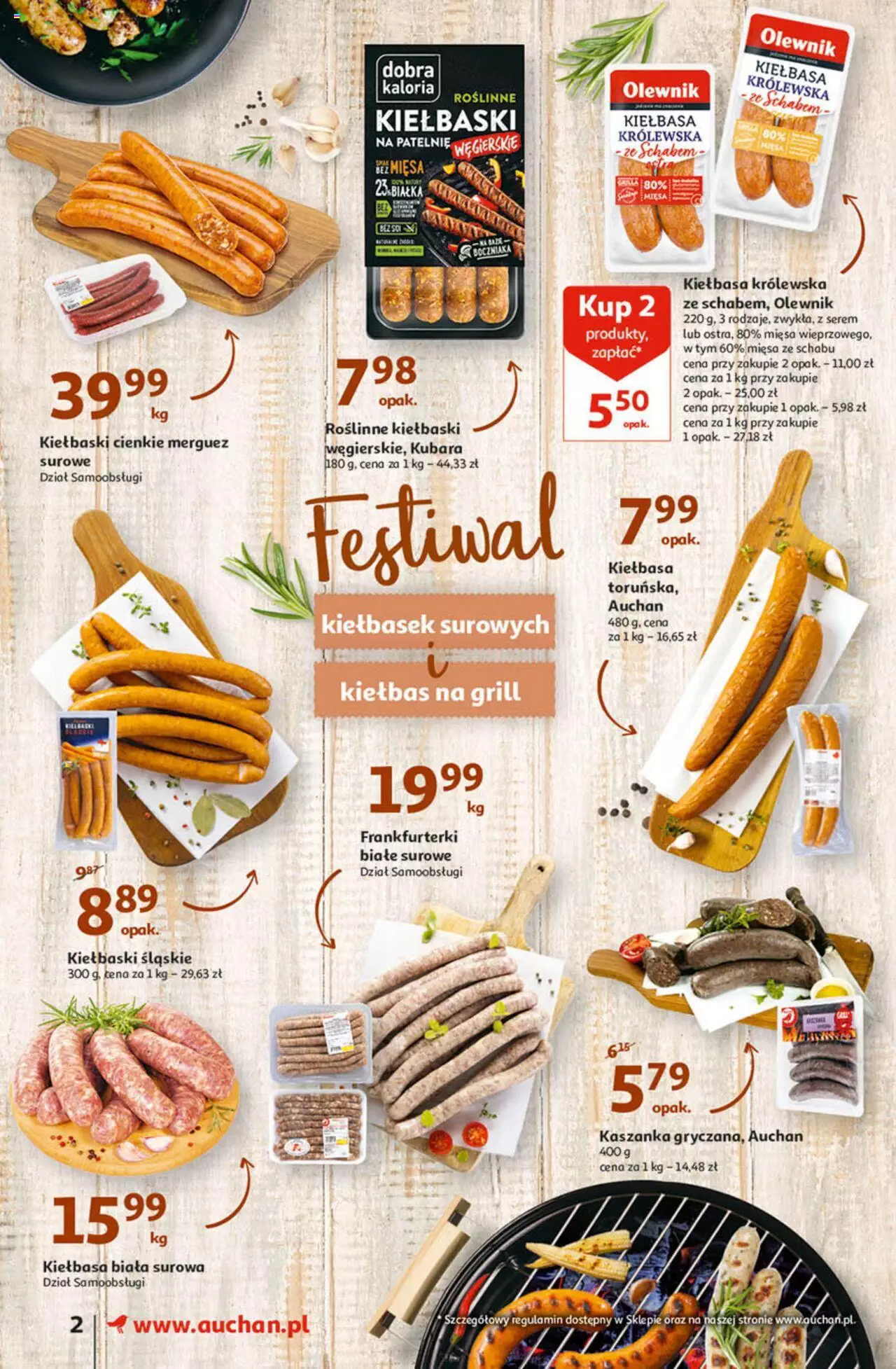 Auchan Szkoła oszczędzania smaczne przeOferty Supermarkety gazetka ważna od 11.08.2022 do 17.08.2022 strona 2