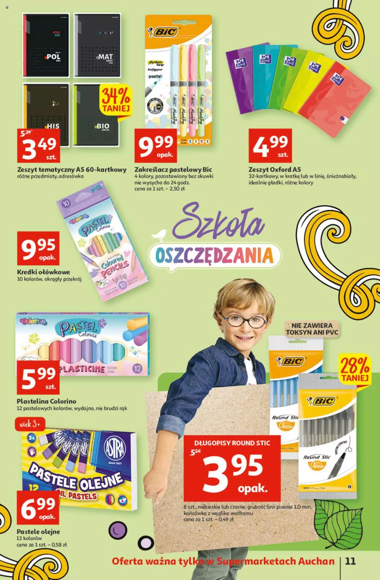 Auchan Szkoła oszczędzania smaczne przeOferty Supermarkety gazetka ważna od 11.08.2022 do 17.08.2022 strona 11