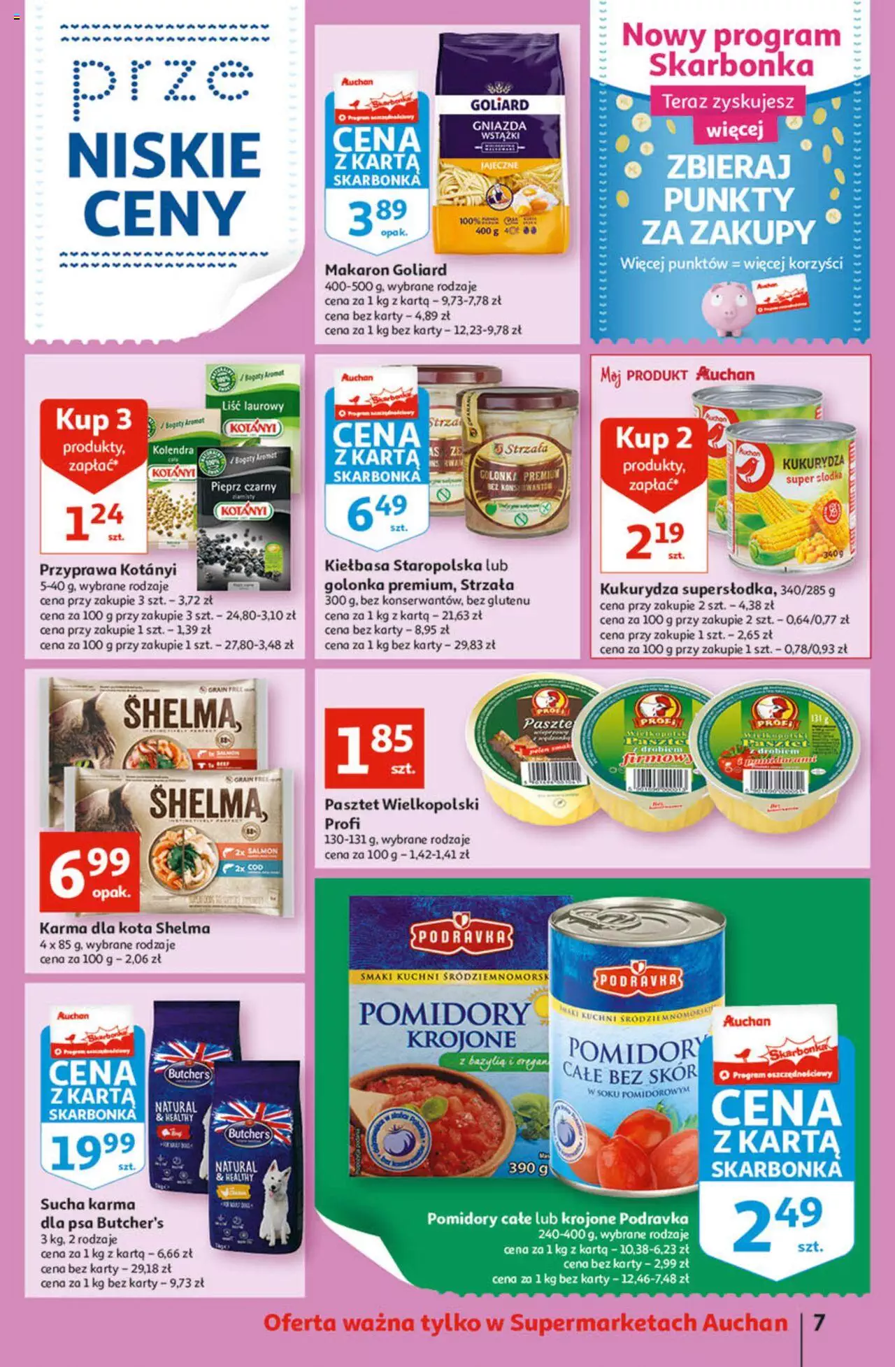 Auchan Szkoła oszczędzania smaczne przeOferty Supermarkety gazetka ważna od 11.08.2022 do 17.08.2022 strona 7