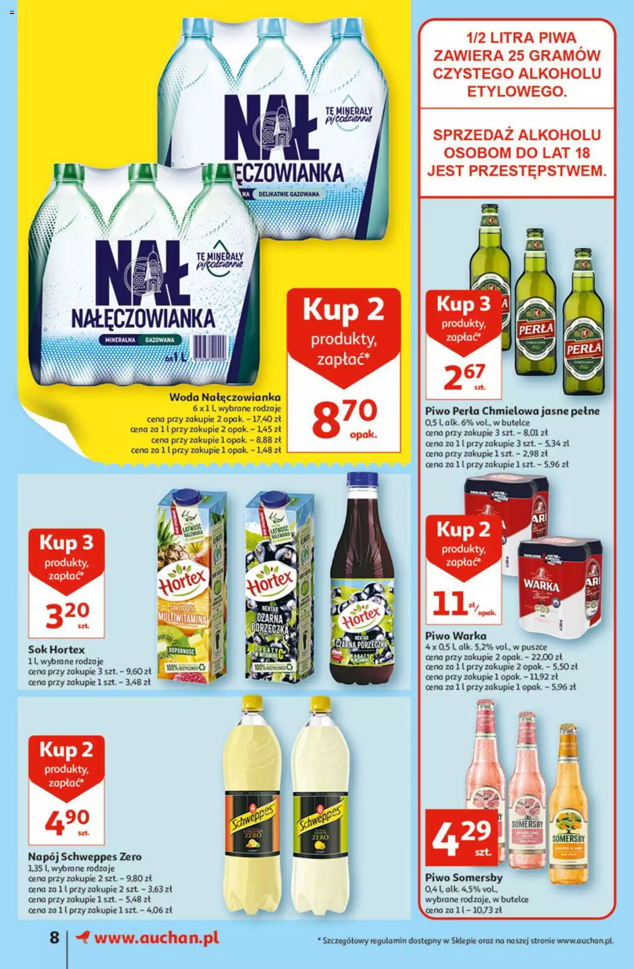 Auchan Szkoła oszczędzania smaczne przeOferty Supermarkety gazetka ważna od 11.08.2022 do 17.08.2022 strona 8