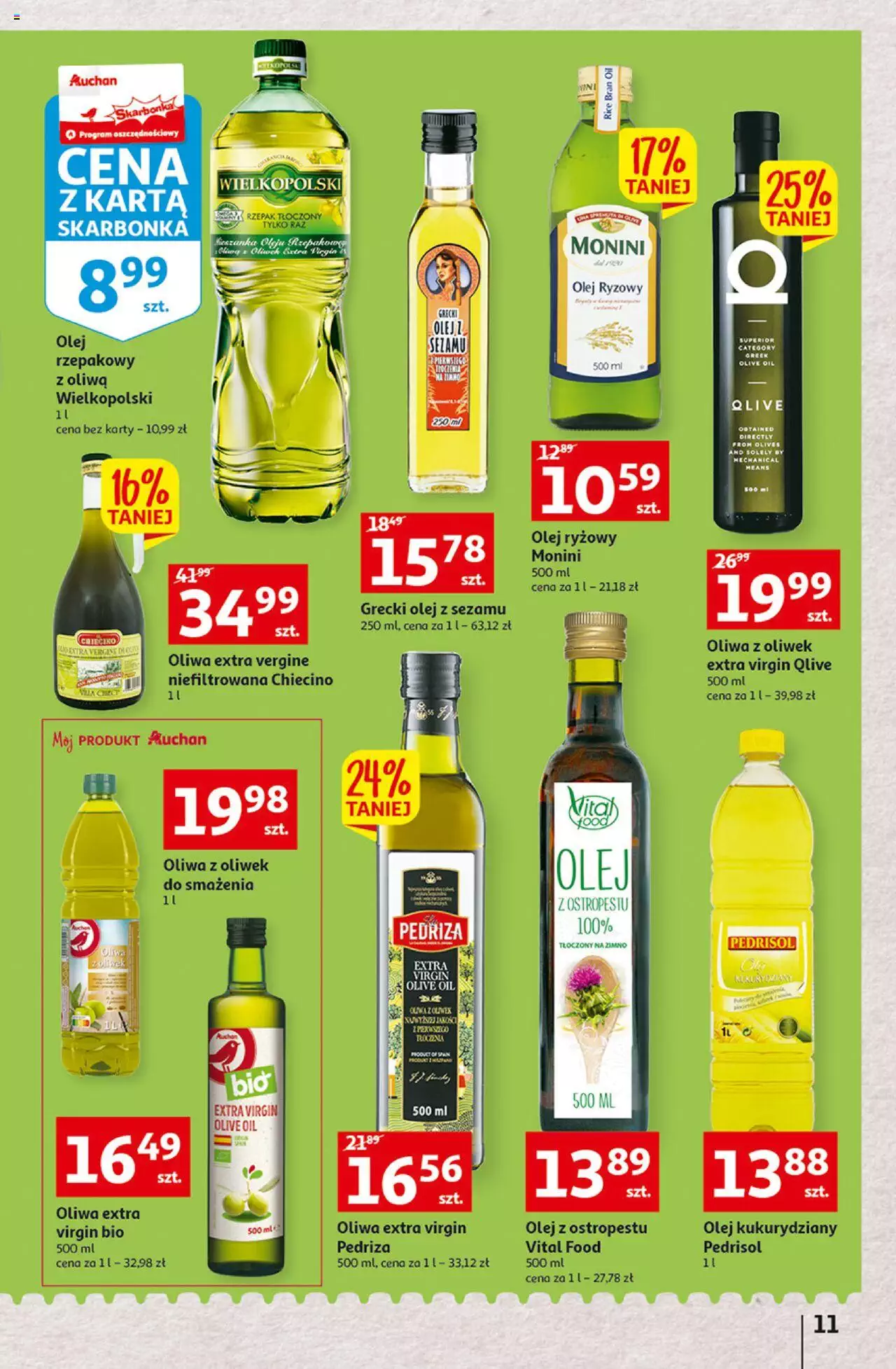 Auchan Szkoła oszczędzania Temat PrzeAtrakcje cenowe Hipermarkety gazetka ważna od 18.08.2022 do 24.08.2022 strona 11