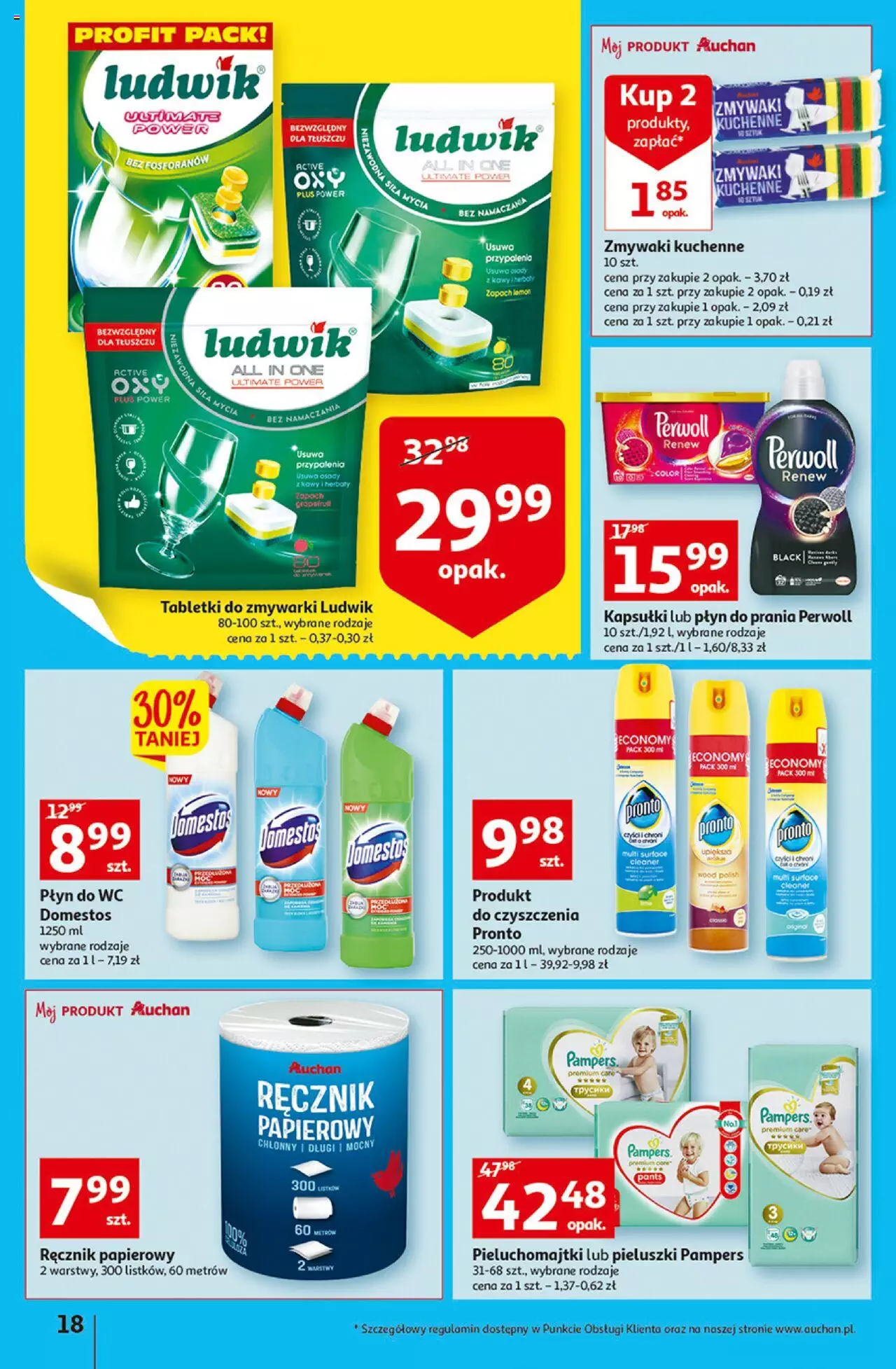 Auchan Szkoła oszczędzania Temat PrzeAtrakcje cenowe Hipermarkety gazetka ważna od 18.08.2022 do 24.08.2022 strona 18