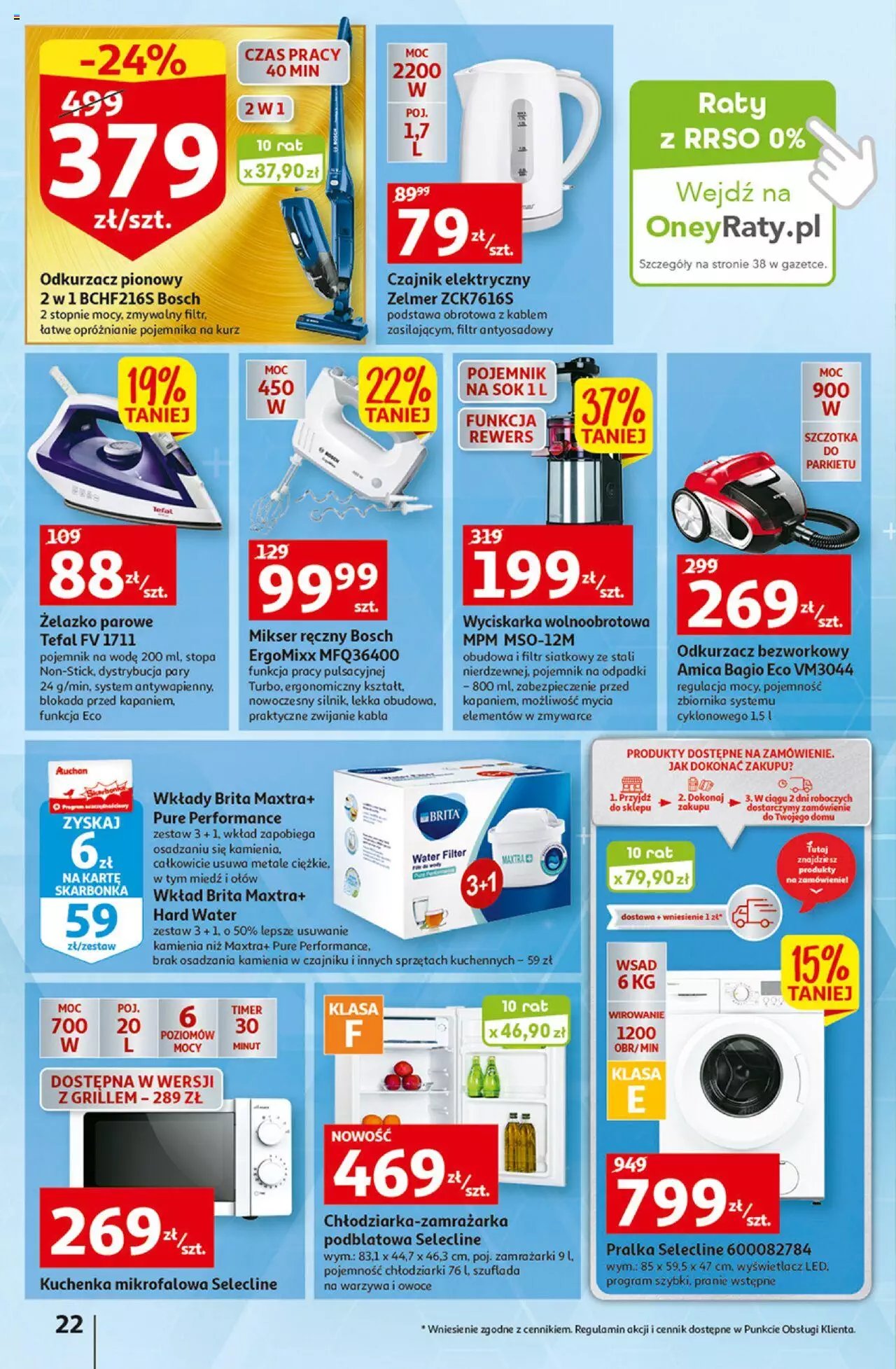 Auchan Szkoła oszczędzania Temat PrzeAtrakcje cenowe Hipermarkety gazetka ważna od 18.08.2022 do 24.08.2022 strona 22