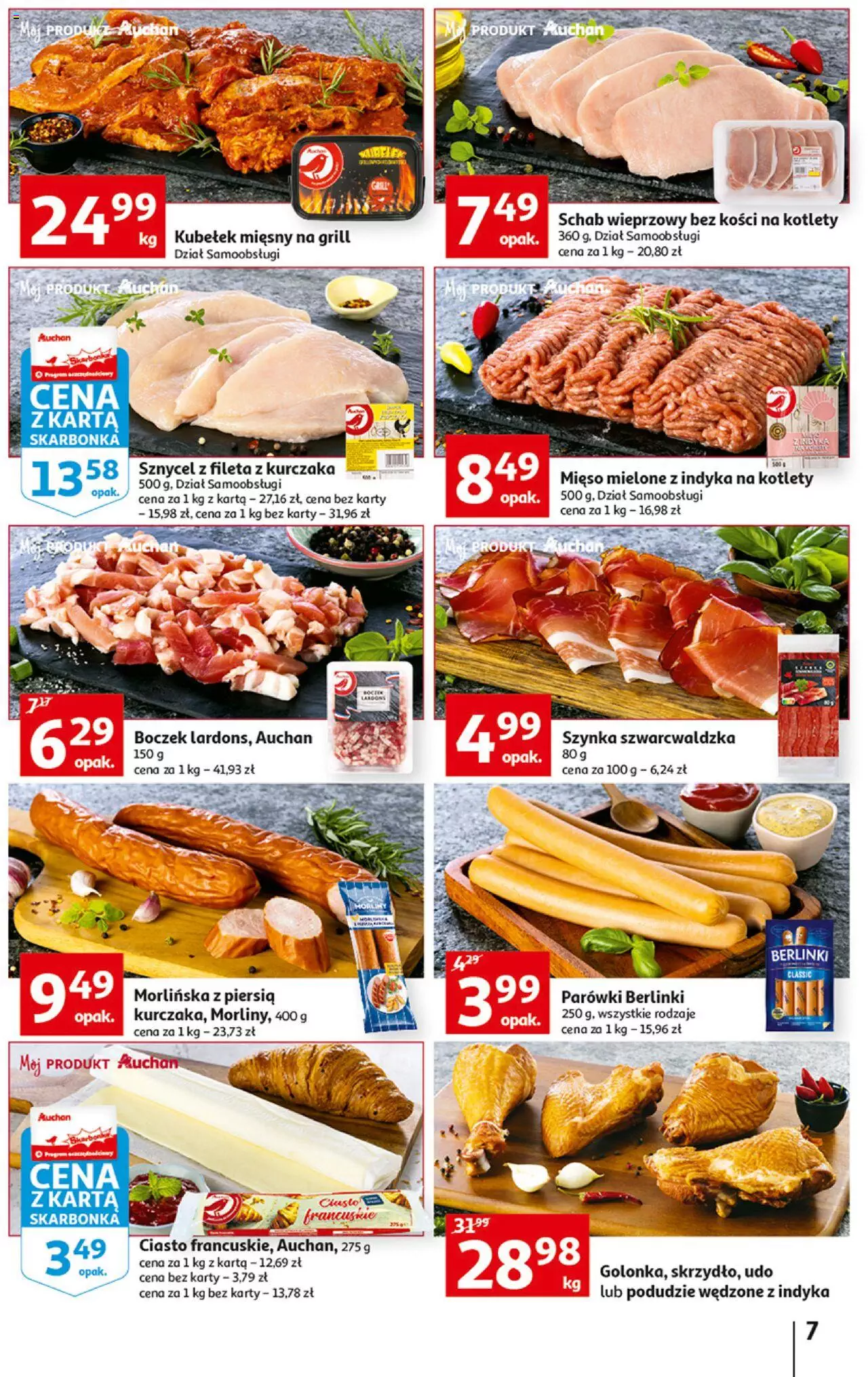 Auchan Szkoła oszczędzania Temat PrzeAtrakcje cenowe Hipermarkety gazetka ważna od 18.08.2022 do 24.08.2022 strona 7