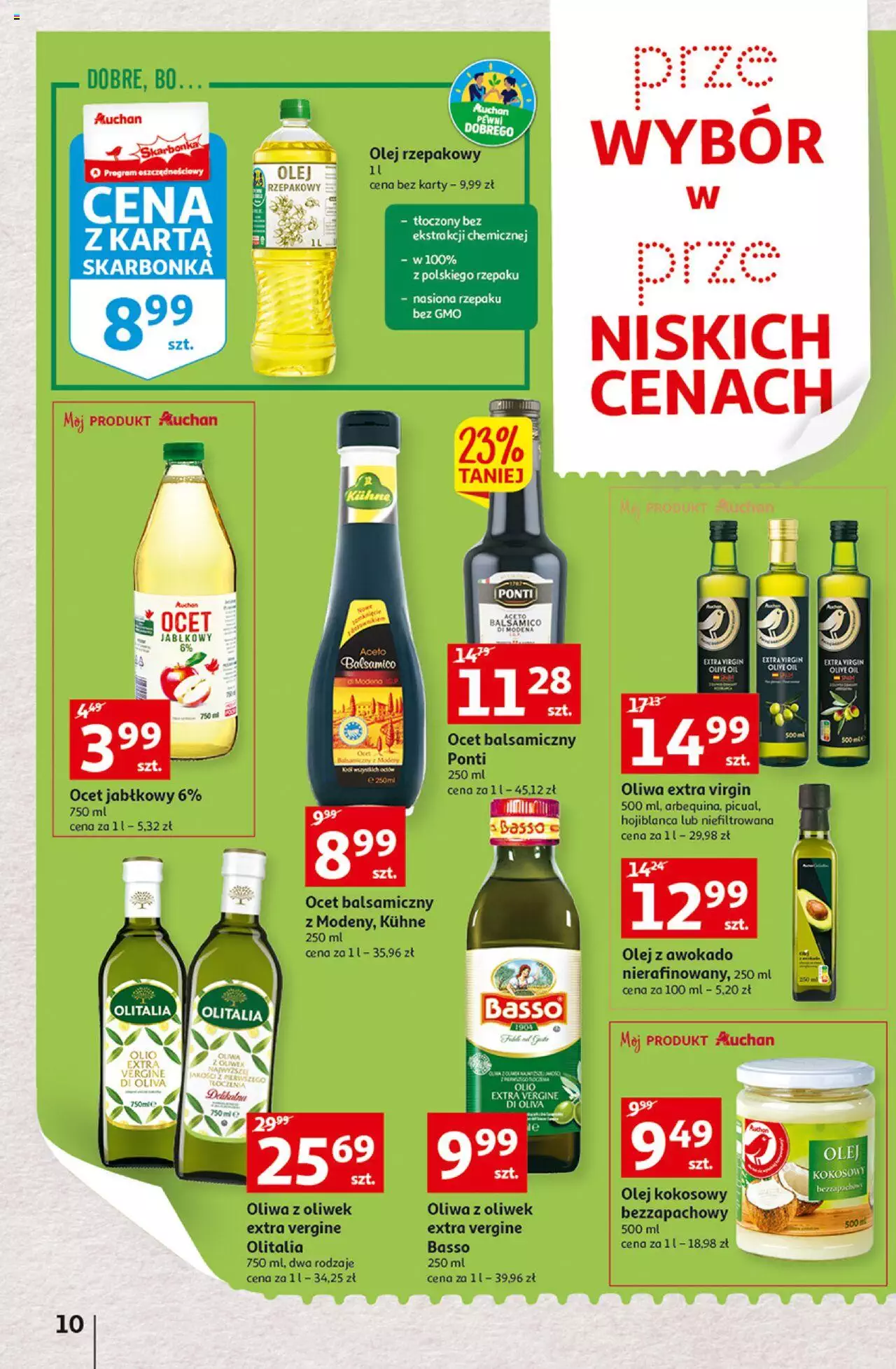 Auchan Szkoła oszczędzania Temat PrzeAtrakcje cenowe Hipermarkety gazetka ważna od 18.08.2022 do 24.08.2022 strona 10