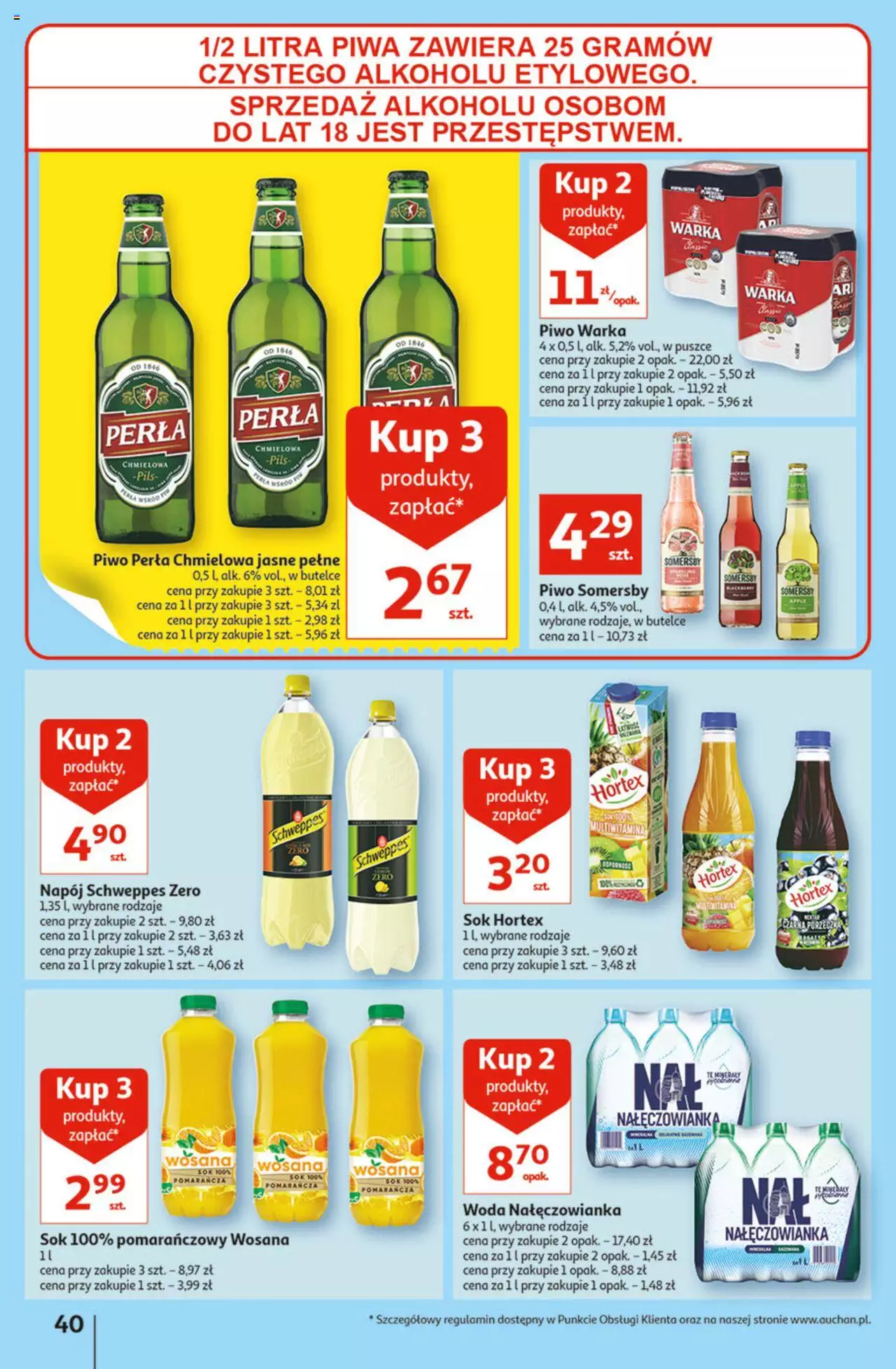Auchan Szkoła oszczędzania Temat Szkolne przeOferty Hipermarkety gazetka ważna od 11.08.2022 do 17.08.2022 strona 40