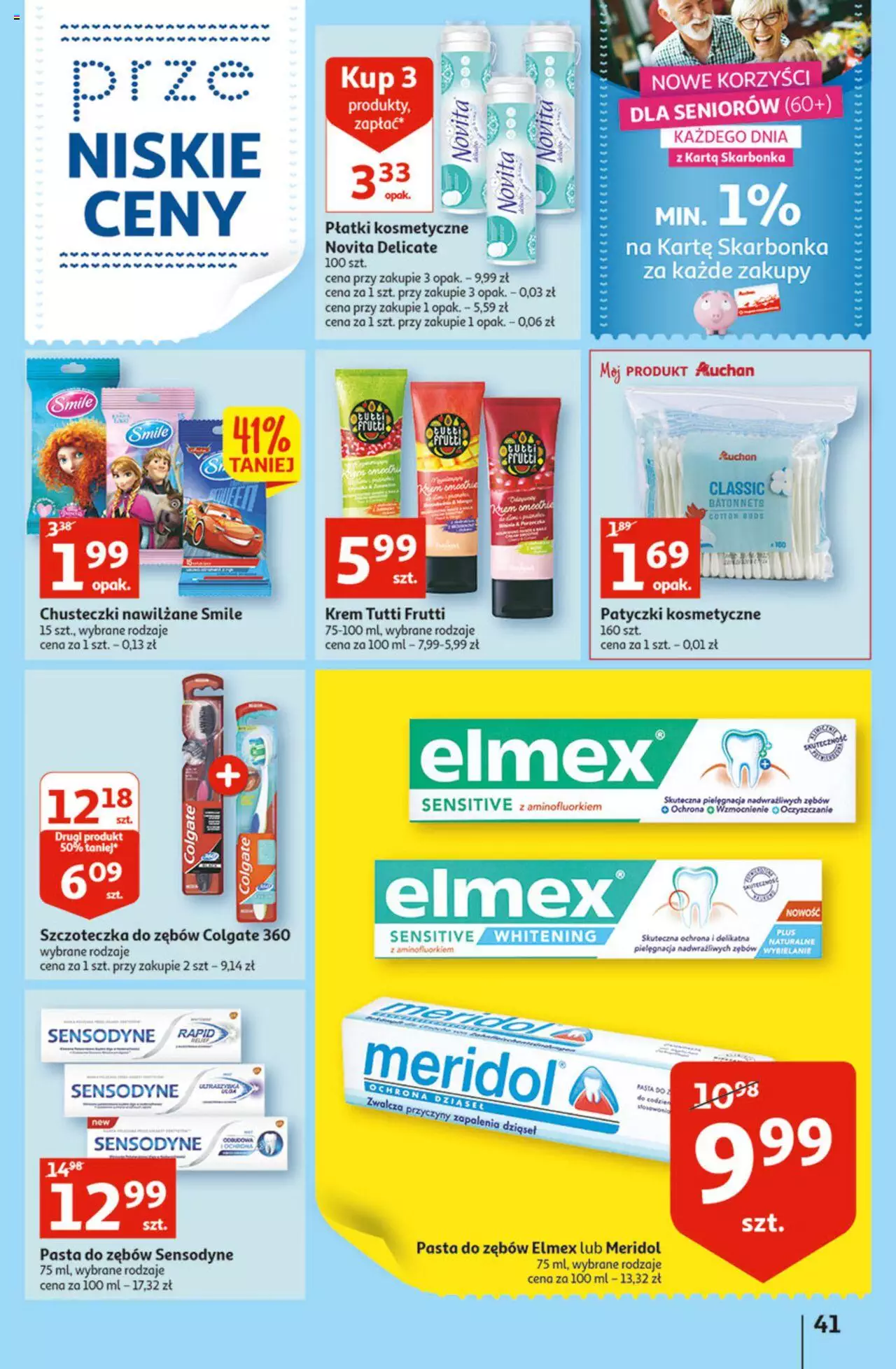 Auchan Szkoła oszczędzania Temat Szkolne przeOferty Hipermarkety gazetka ważna od 11.08.2022 do 17.08.2022 strona 41