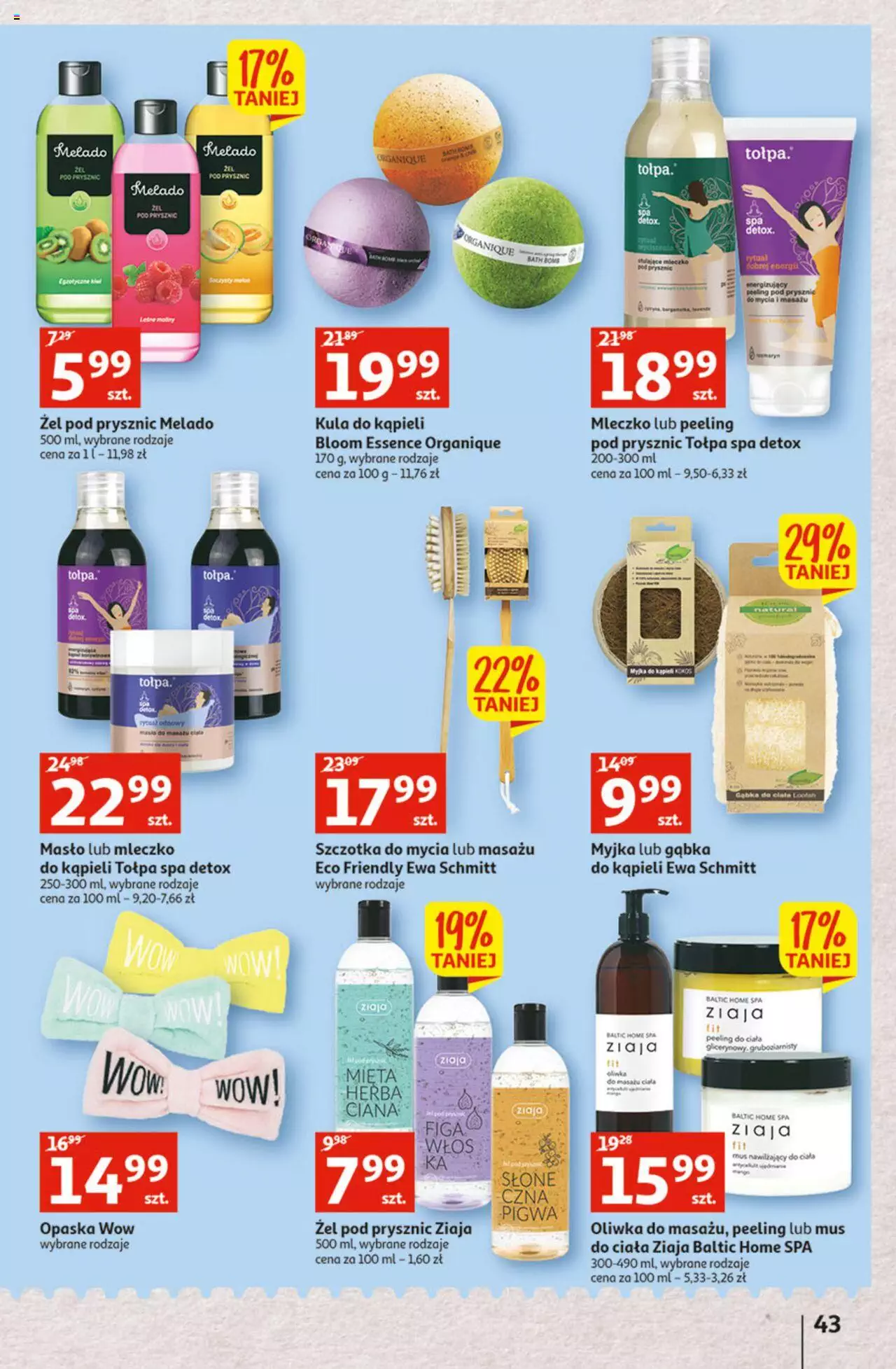 Auchan Szkoła oszczędzania Temat Szkolne przeOferty Hipermarkety gazetka ważna od 11.08.2022 do 17.08.2022 strona 43