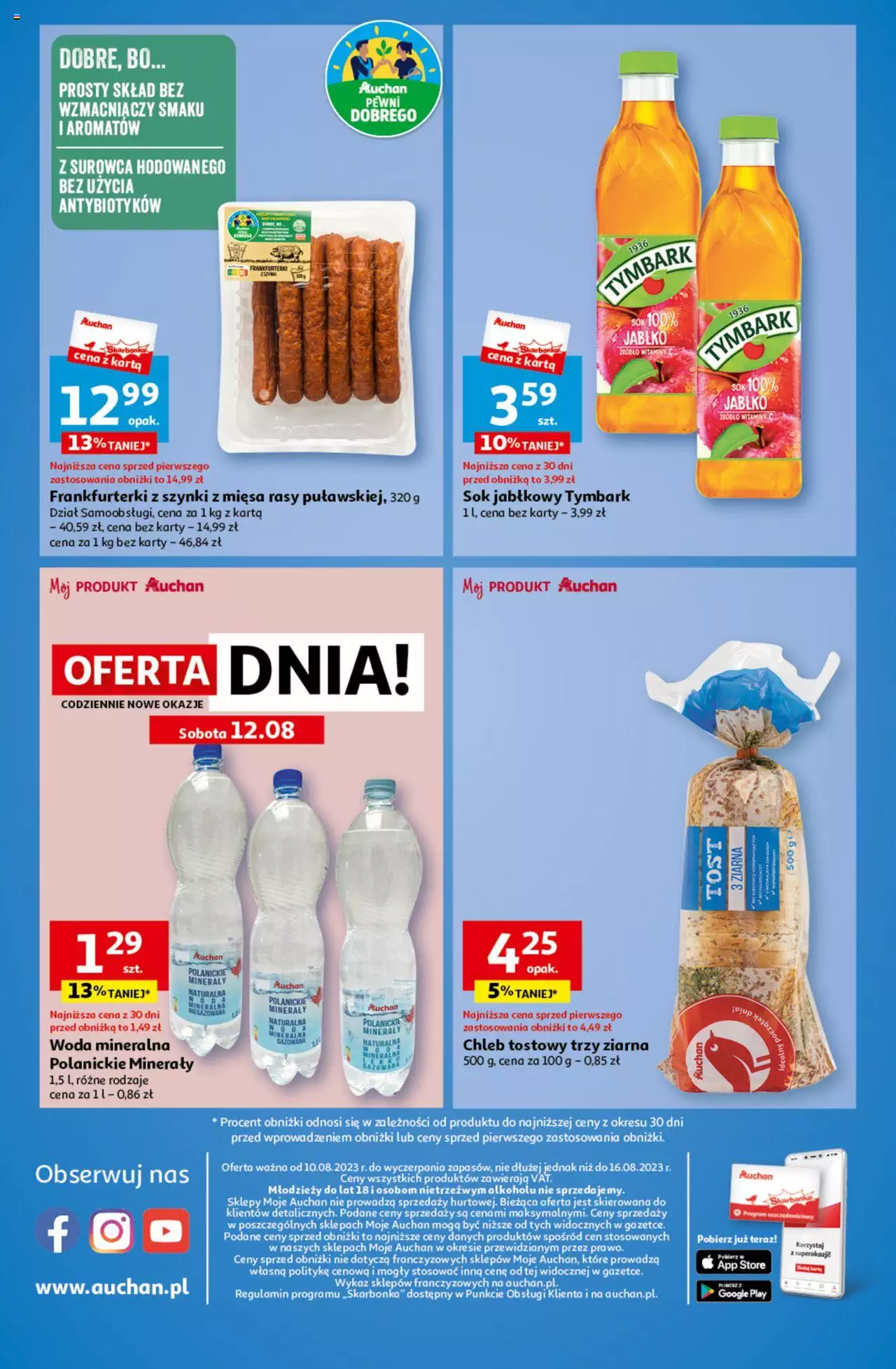 Auchan Tanie Zakupy Gazetka ważna od 10.08.2023 do 16.08.2023 strona 3