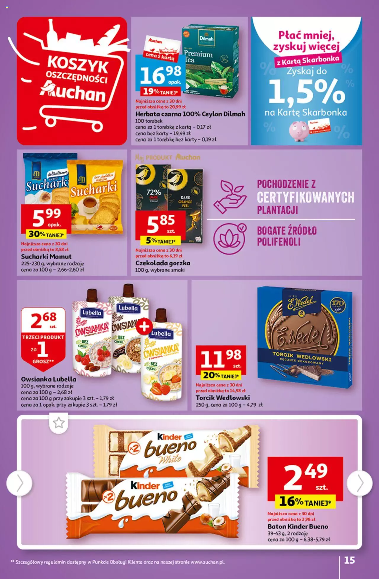 Auchan Tanie Zakupy Hipermarket Gazetka ważna od 03.08.2023 do 09.08.2023 strona 14