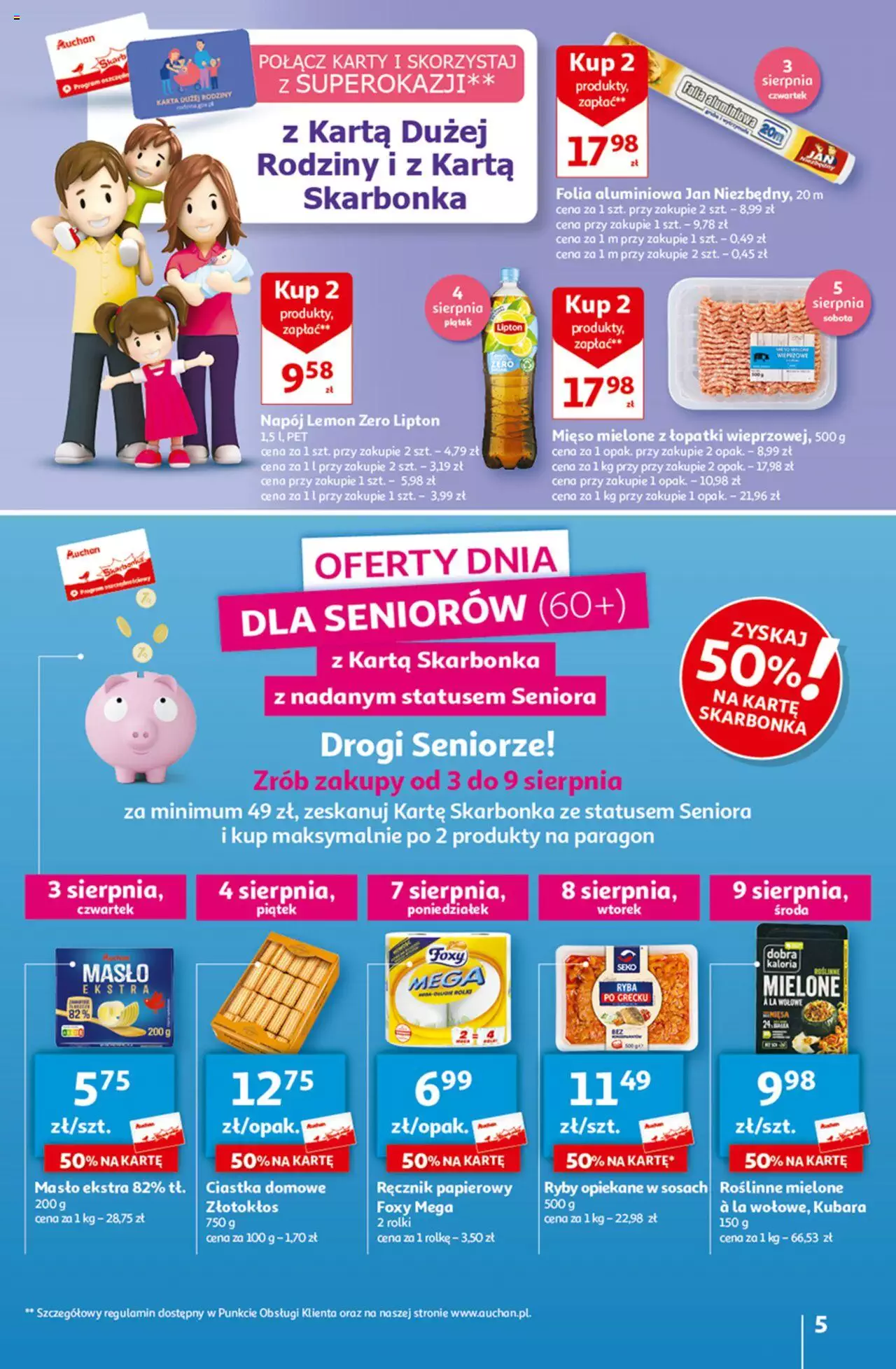 Auchan Tanie Zakupy Hipermarket Gazetka ważna od 03.08.2023 do 09.08.2023 strona 4
