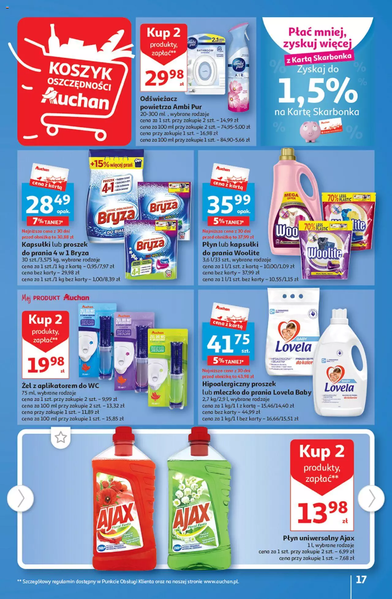 Auchan Tanie Zakupy Hipermarket Gazetka ważna od 10.08.2023 do 16.08.2023 strona 17