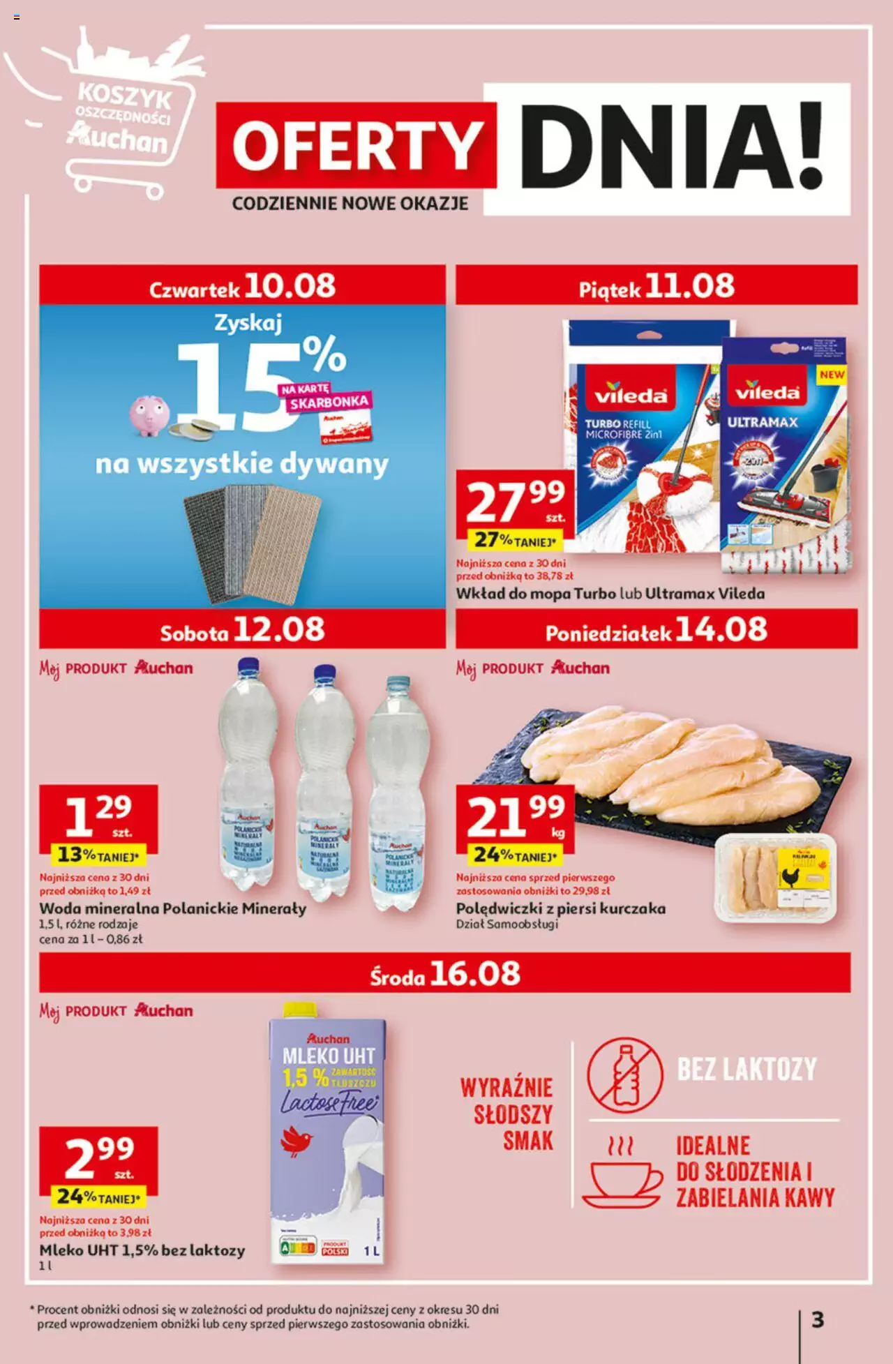 Auchan Tanie Zakupy Hipermarket Gazetka ważna od 10.08.2023 do 16.08.2023 strona 3