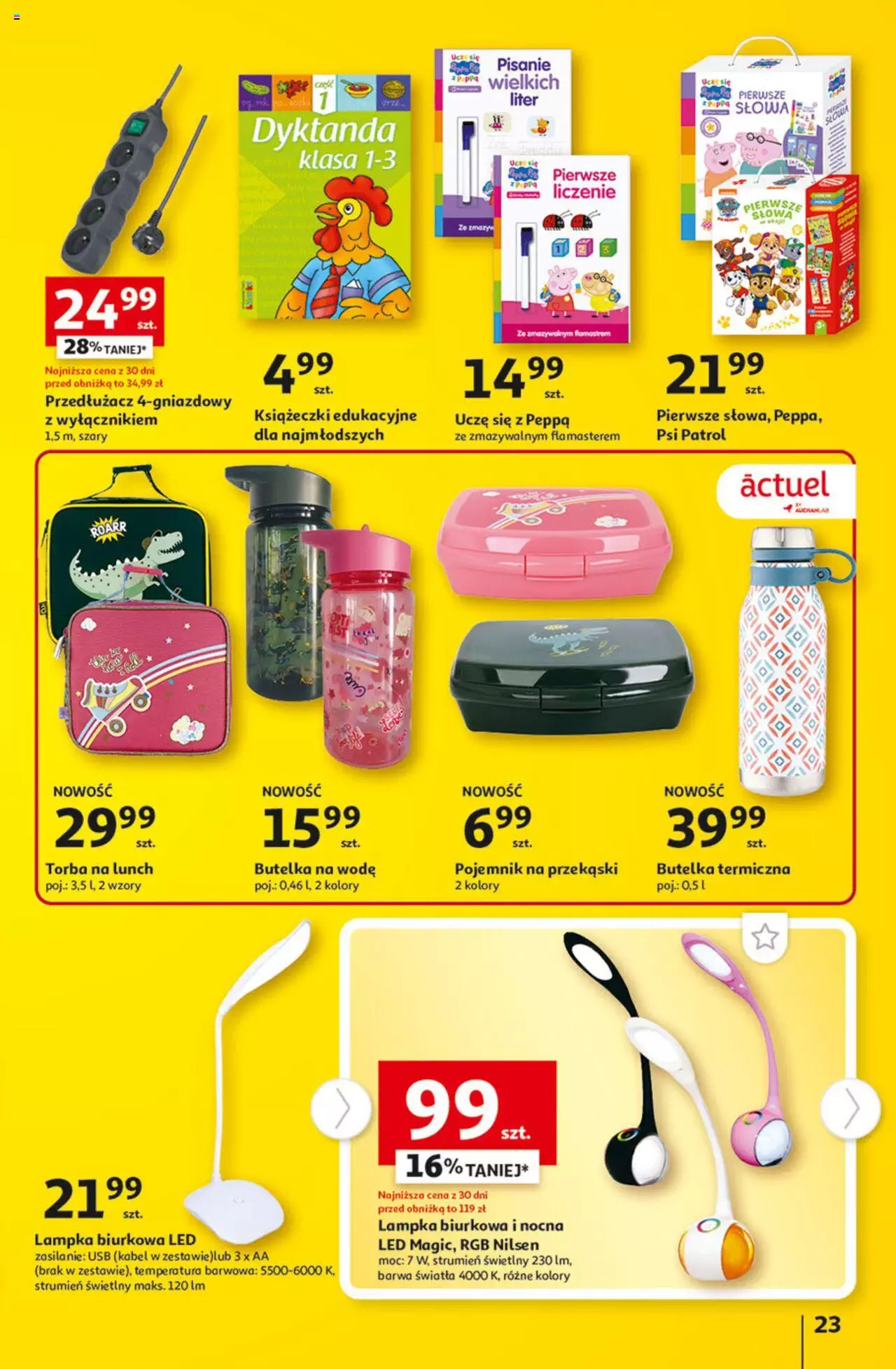 Auchan Tanie Zakupy Hipermarket Gazetka ważna od 10.08.2023 do 16.08.2023 strona 23