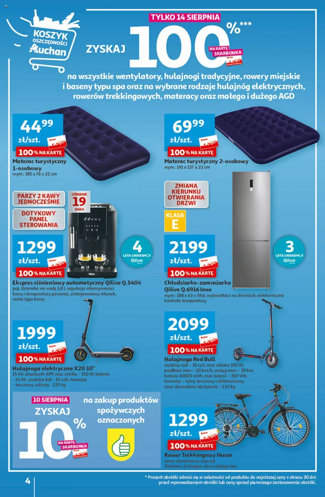 Auchan Tanie Zakupy Hipermarket Gazetka ważna od 10.08.2023 do 16.08.2023 strona 4