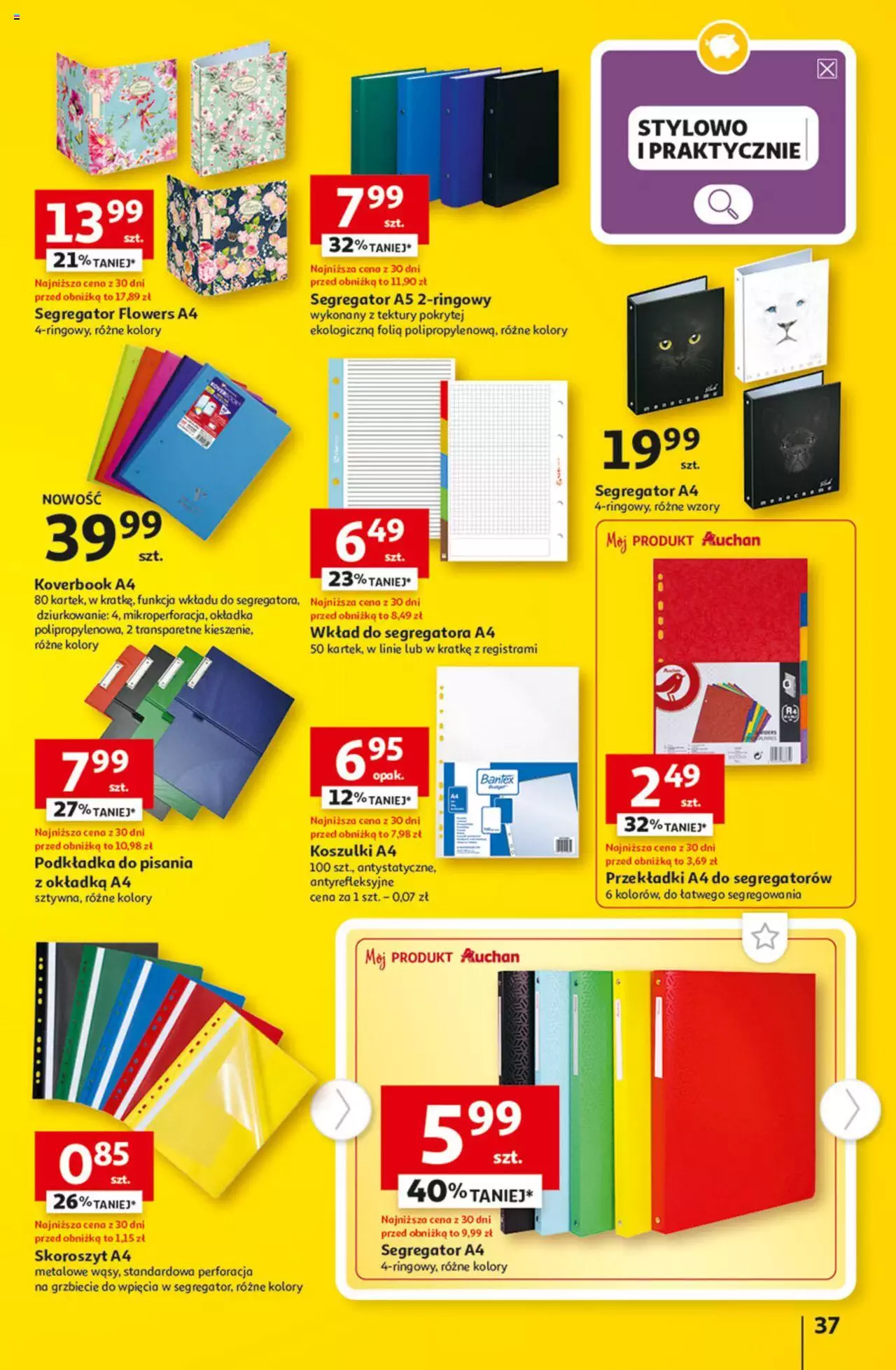 Auchan Tanie Zakupy Hipermarket Gazetka ważna od 10.08.2023 do 16.08.2023 strona 37