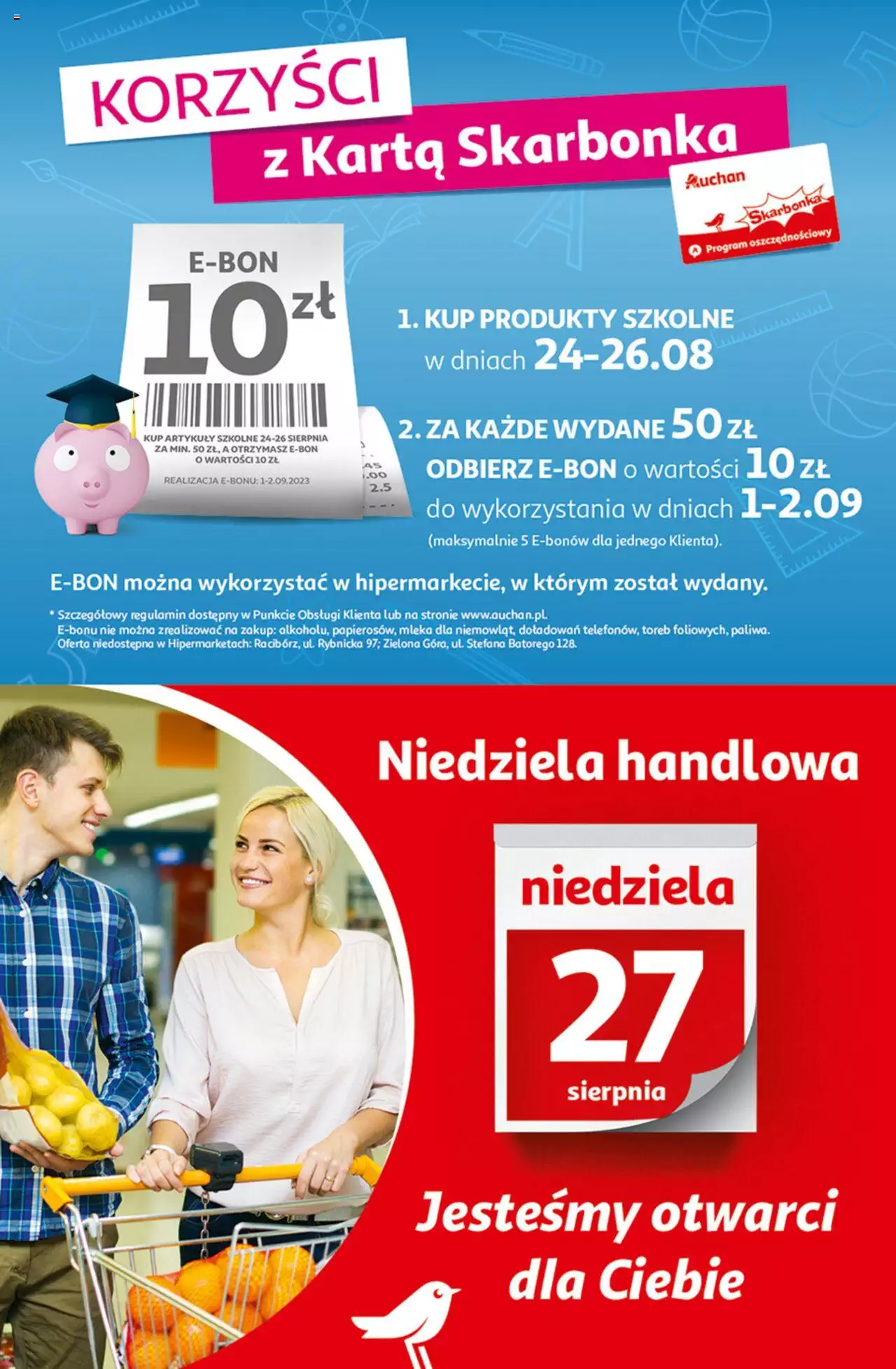 Auchan Tanie Zakupy Hipermarket Gazetka ważna od 24.08.2023 do 30.08.2023 strona 2