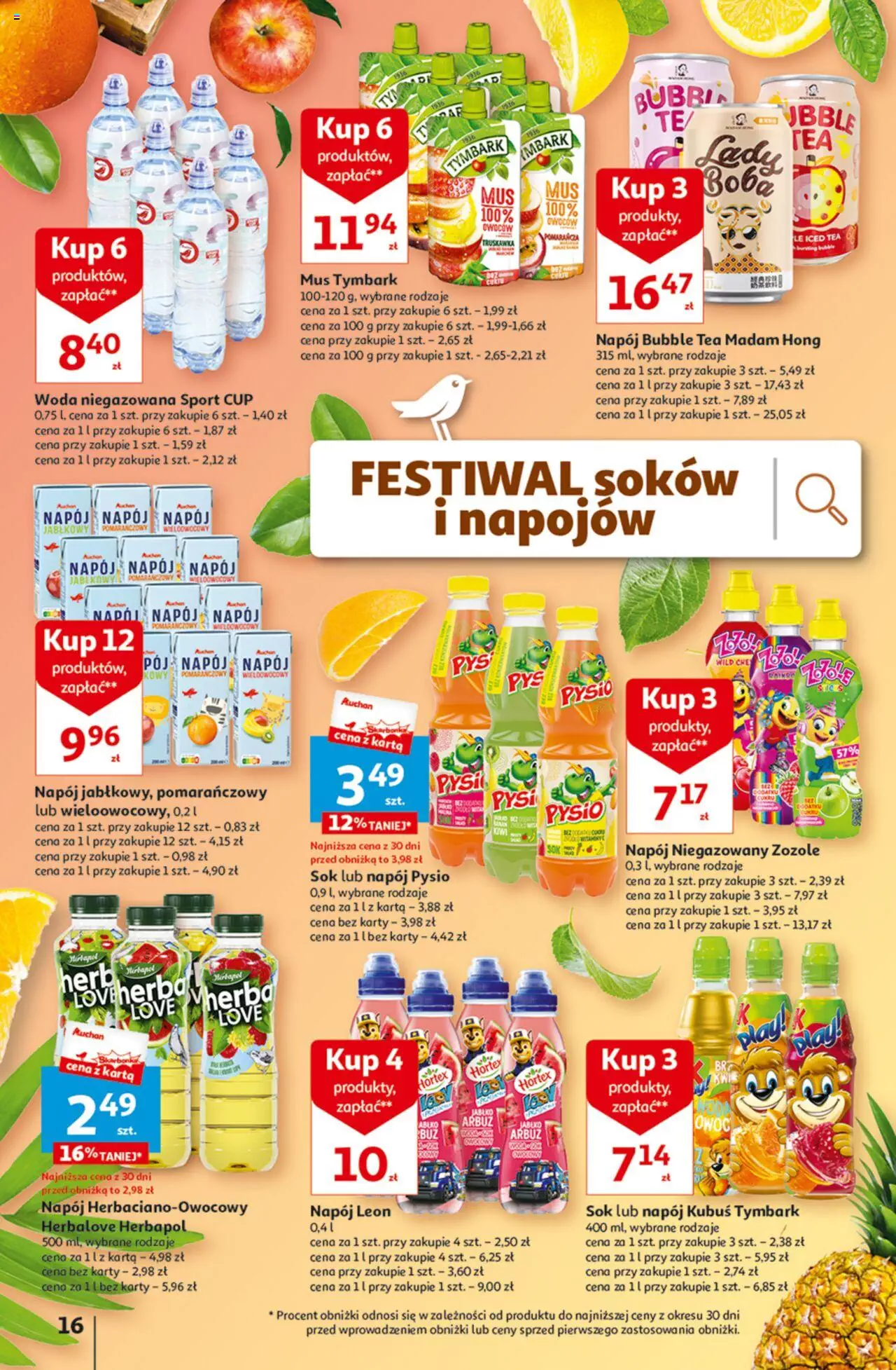 Auchan Tanie Zakupy Hipermarket Gazetka ważna od 24.08.2023 do 30.08.2023 strona 16