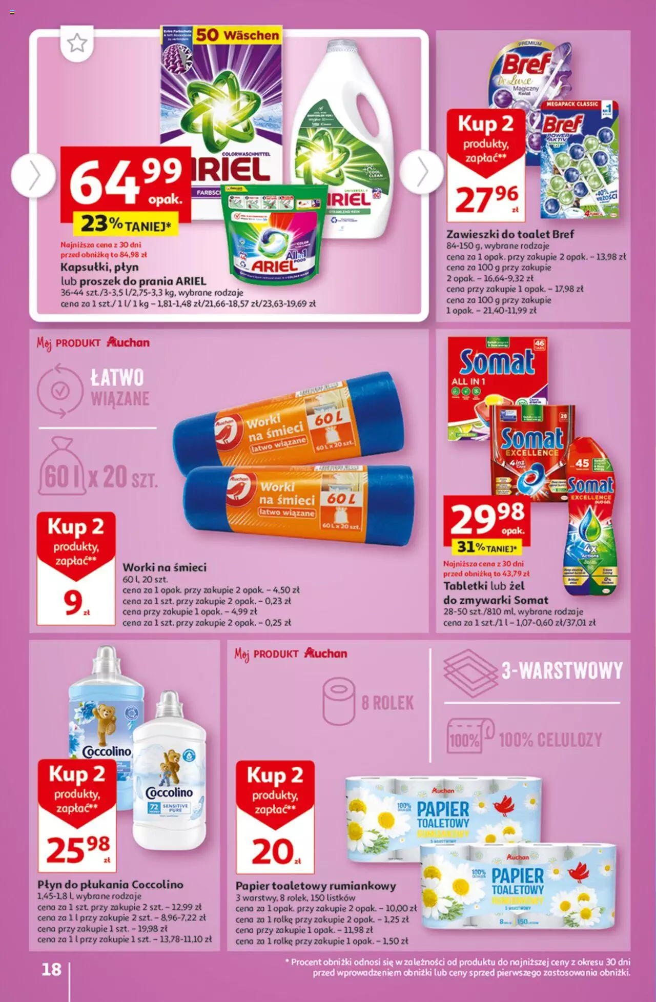 Auchan Tanie Zakupy Hipermarket Gazetka ważna od 24.08.2023 do 30.08.2023 strona 18