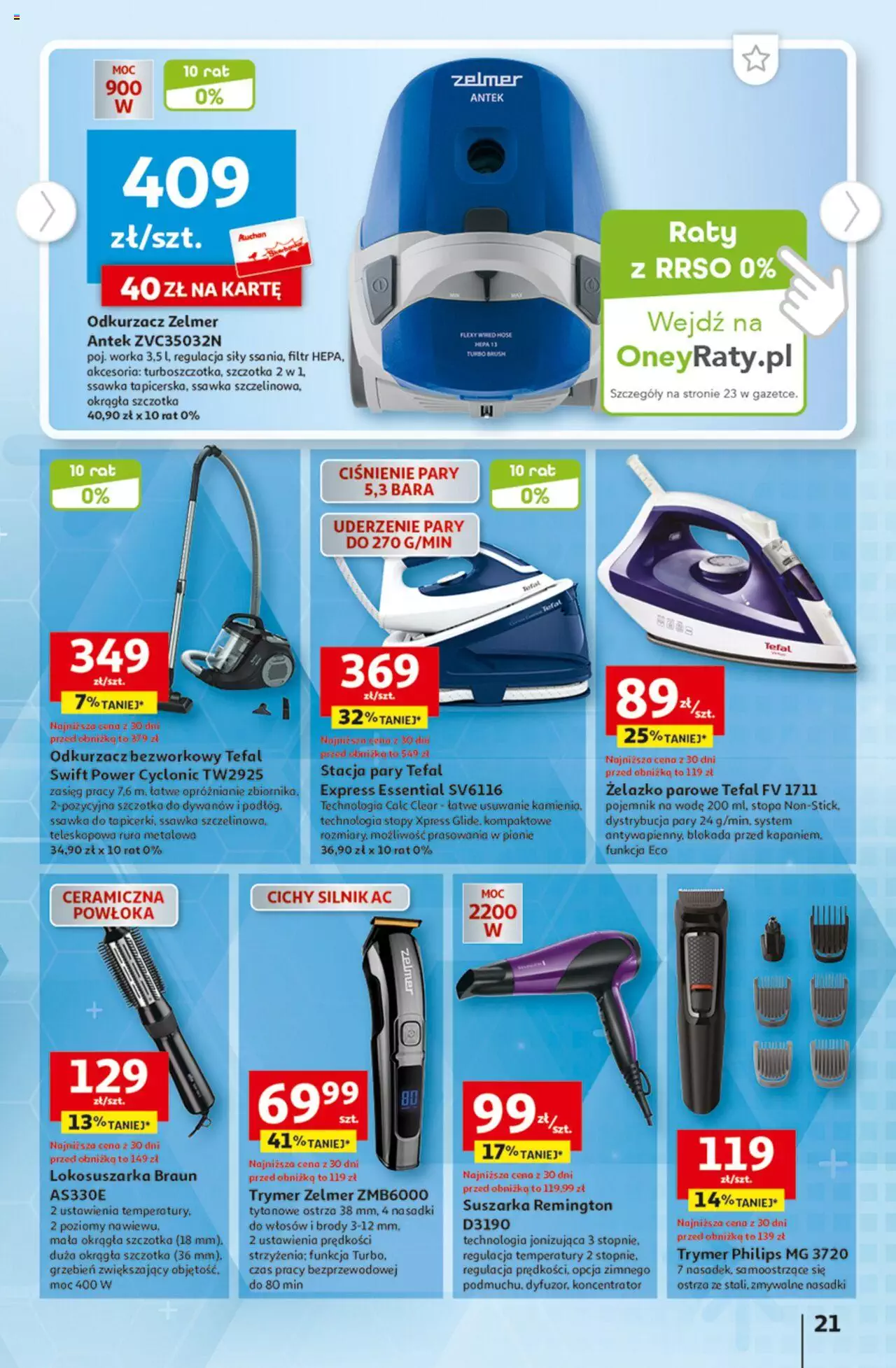 Auchan Tanie Zakupy Hipermarket Gazetka ważna od 24.08.2023 do 30.08.2023 strona 21