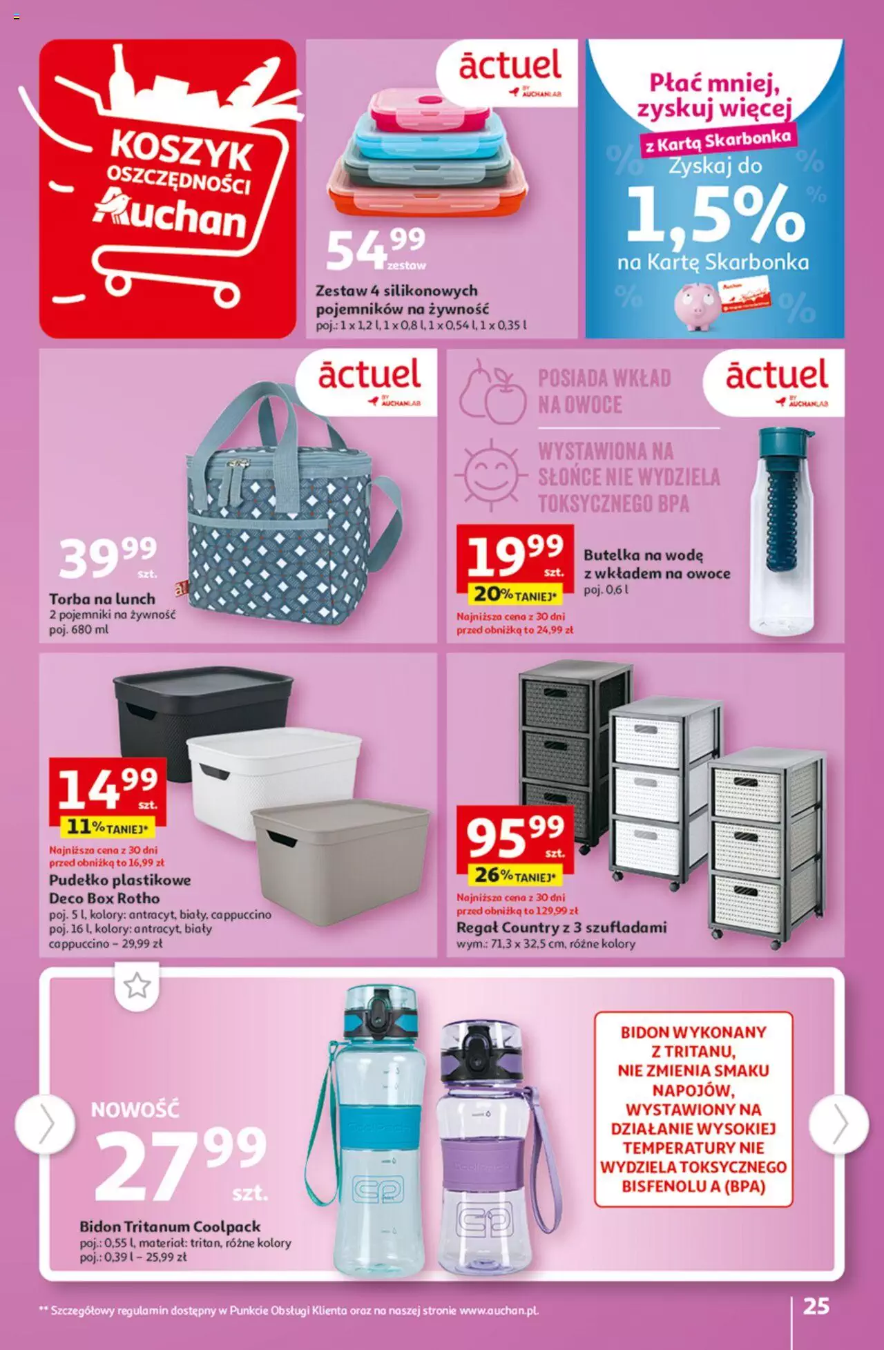 Auchan Tanie Zakupy Hipermarket Gazetka ważna od 24.08.2023 do 30.08.2023 strona 25