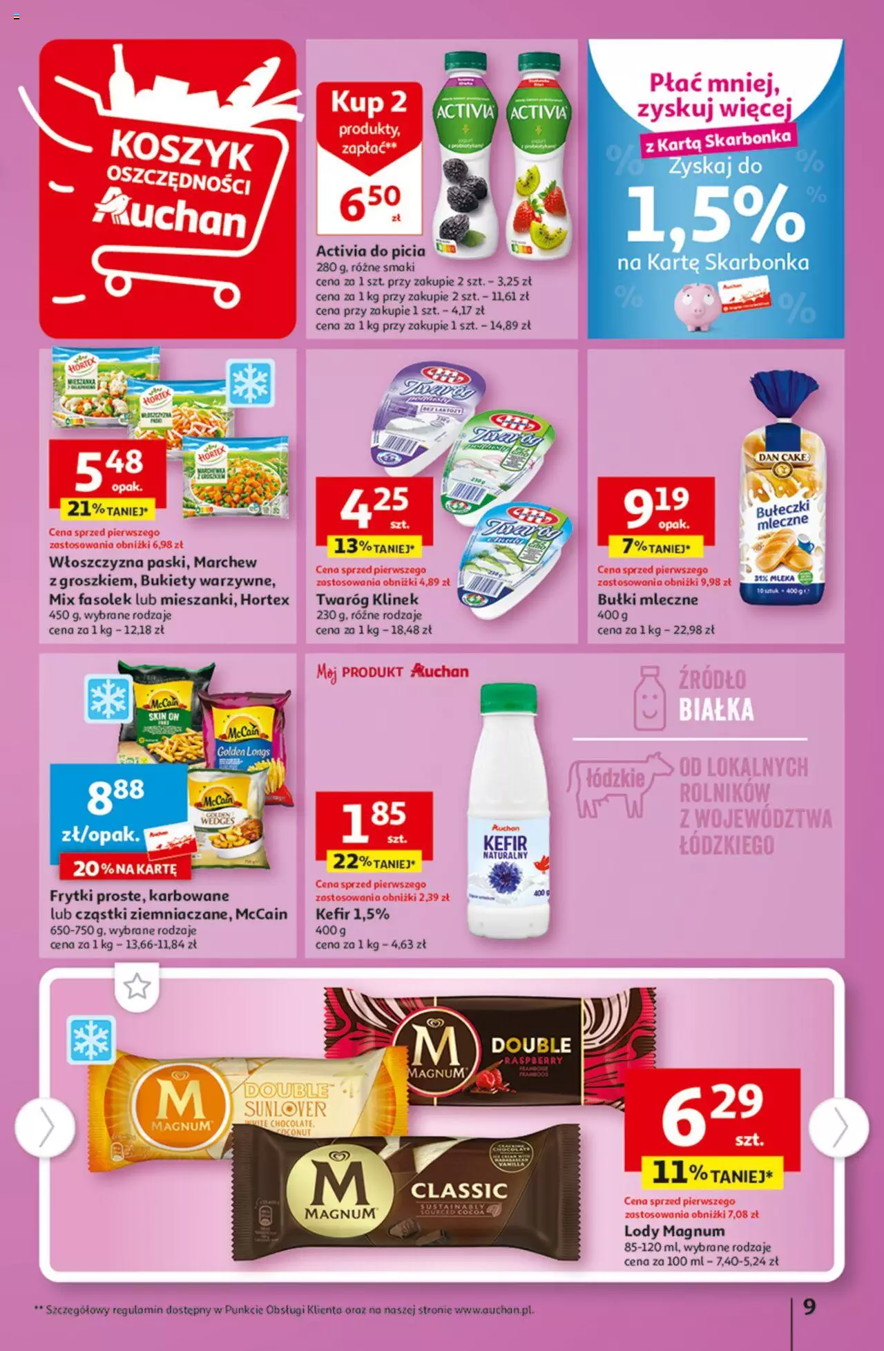 Auchan Tanie Zakupy Hipermarket Gazetka ważna od 24.08.2023 do 30.08.2023 strona 9