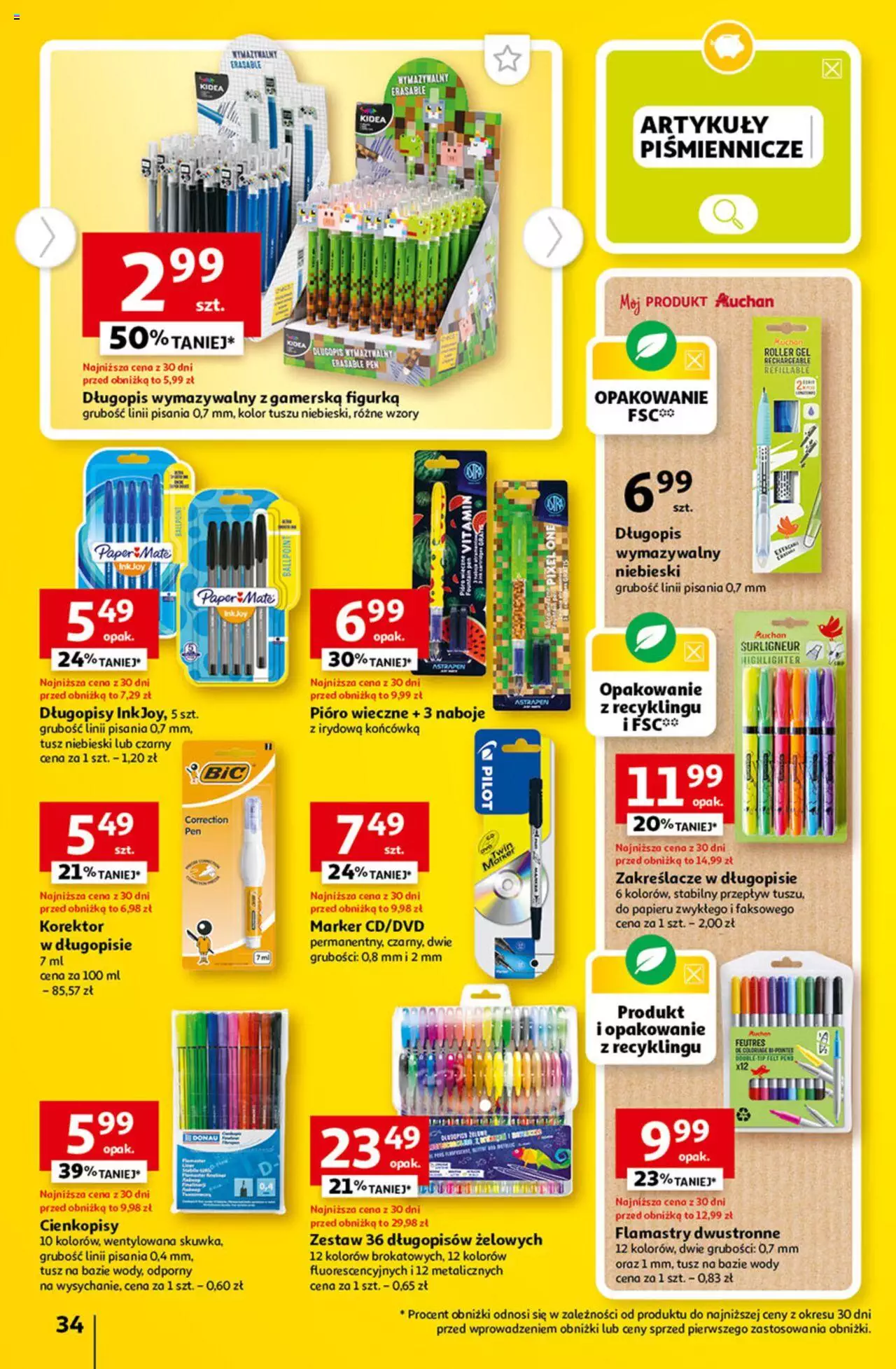 Auchan Tanie Zakupy Hipermarket Gazetka ważna od 27.07.2023 do 02.08.2023 strona 34