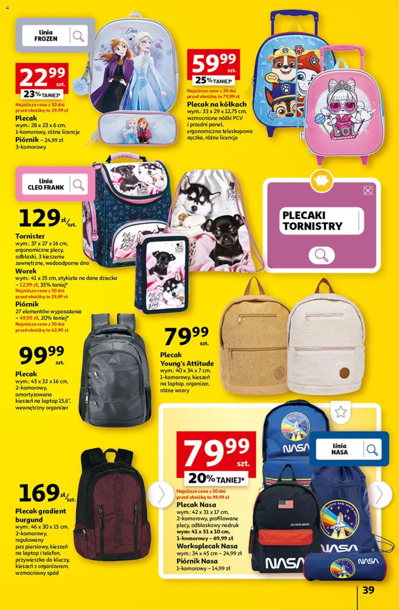 Auchan Tanie Zakupy Hipermarket Gazetka ważna od 27.07.2023 do 02.08.2023 strona 39
