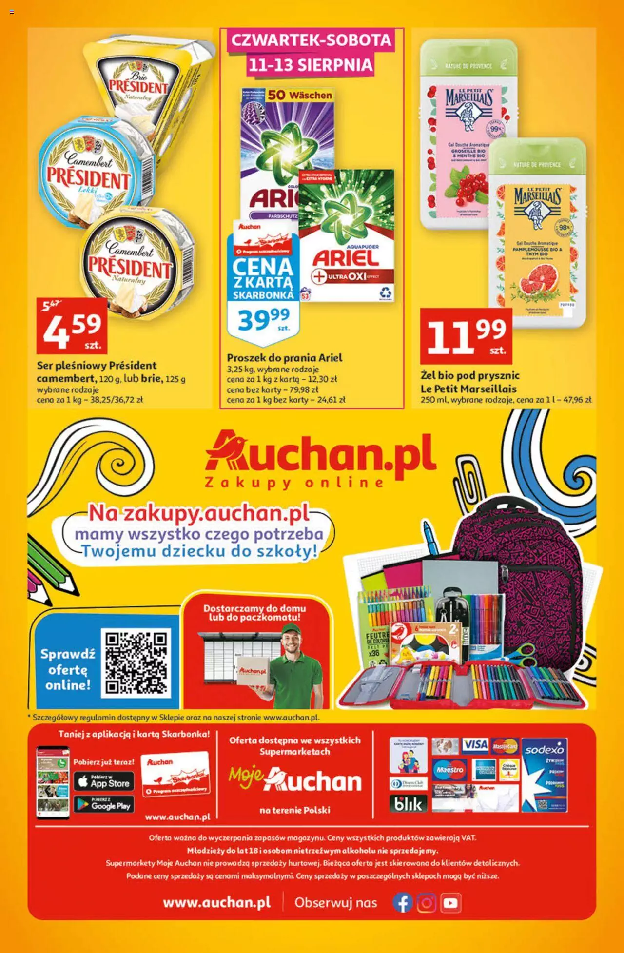 Auchan Tygodniowe przeNISKIE CENY moje Auchan gazetka ważna od  11.08.2022 do 17.08.2022 strona 4