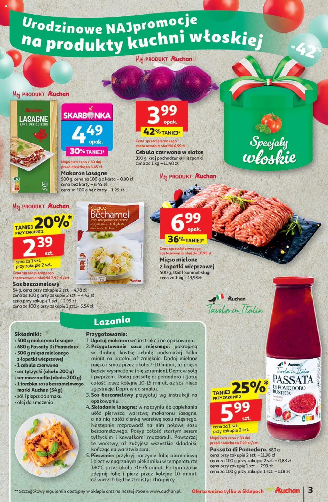 Auchan Urodziny Są Naj Gazetka ważna od 15.05.2025 do 21.05.2025 strona 3