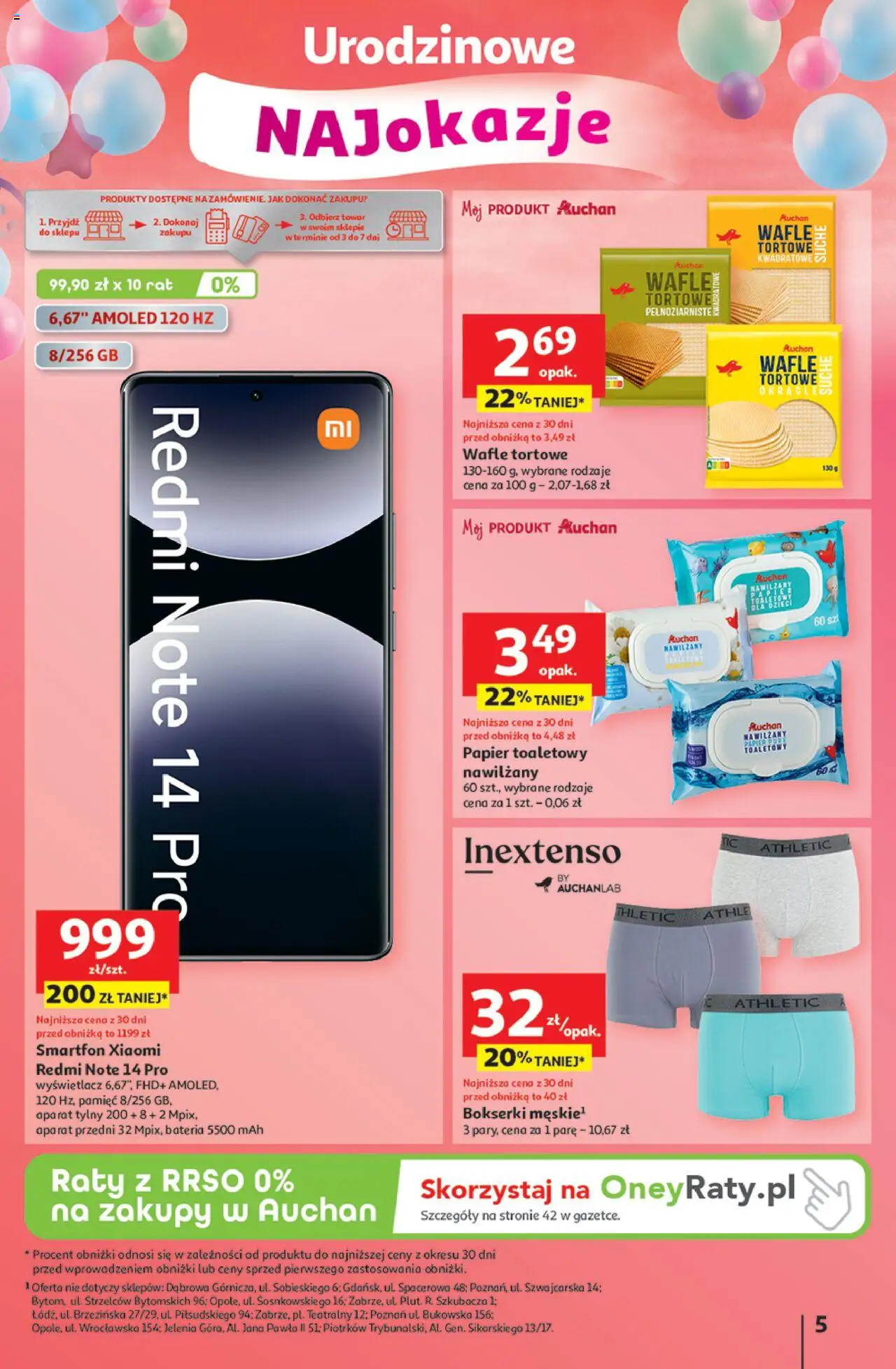 Auchan Urodziny Są Naj Hipermarket Gazetka ważna od 15.05.2025 do 21.05.2025 strona 5