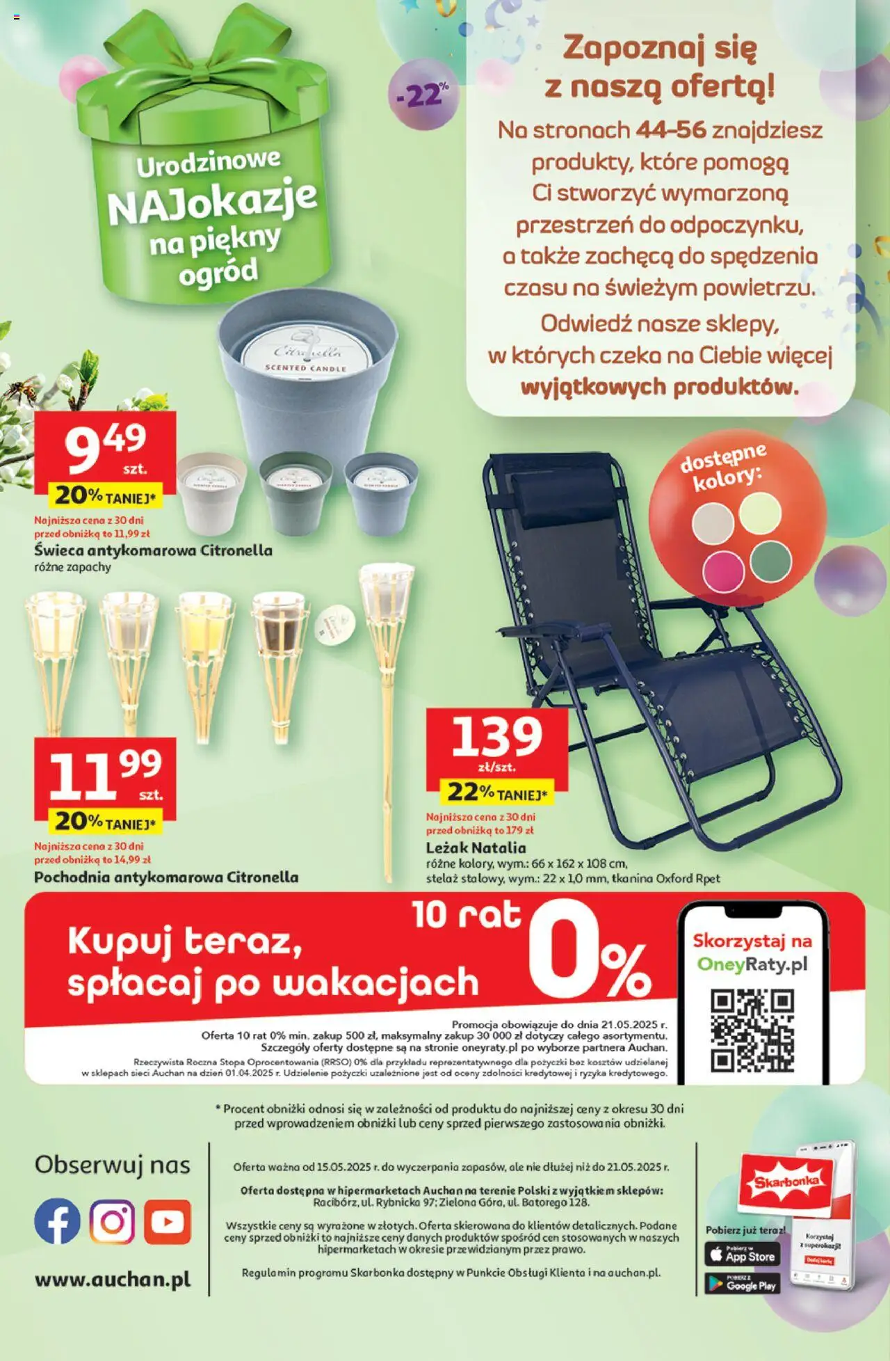 Auchan Urodziny Są Naj Hipermarket Gazetka ważna od 15.05.2025 do 21.05.2025 strona 61