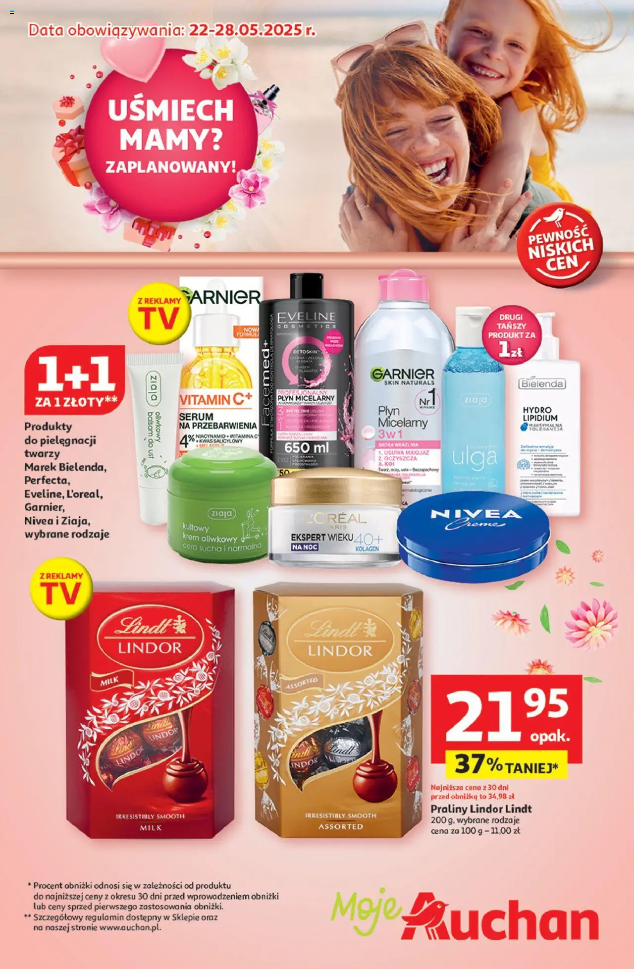 Auchan Uśmiech mamy? Zaplanowany! Gazetka  ważna od  22.05.2025 do 28.05.2025 strona 1