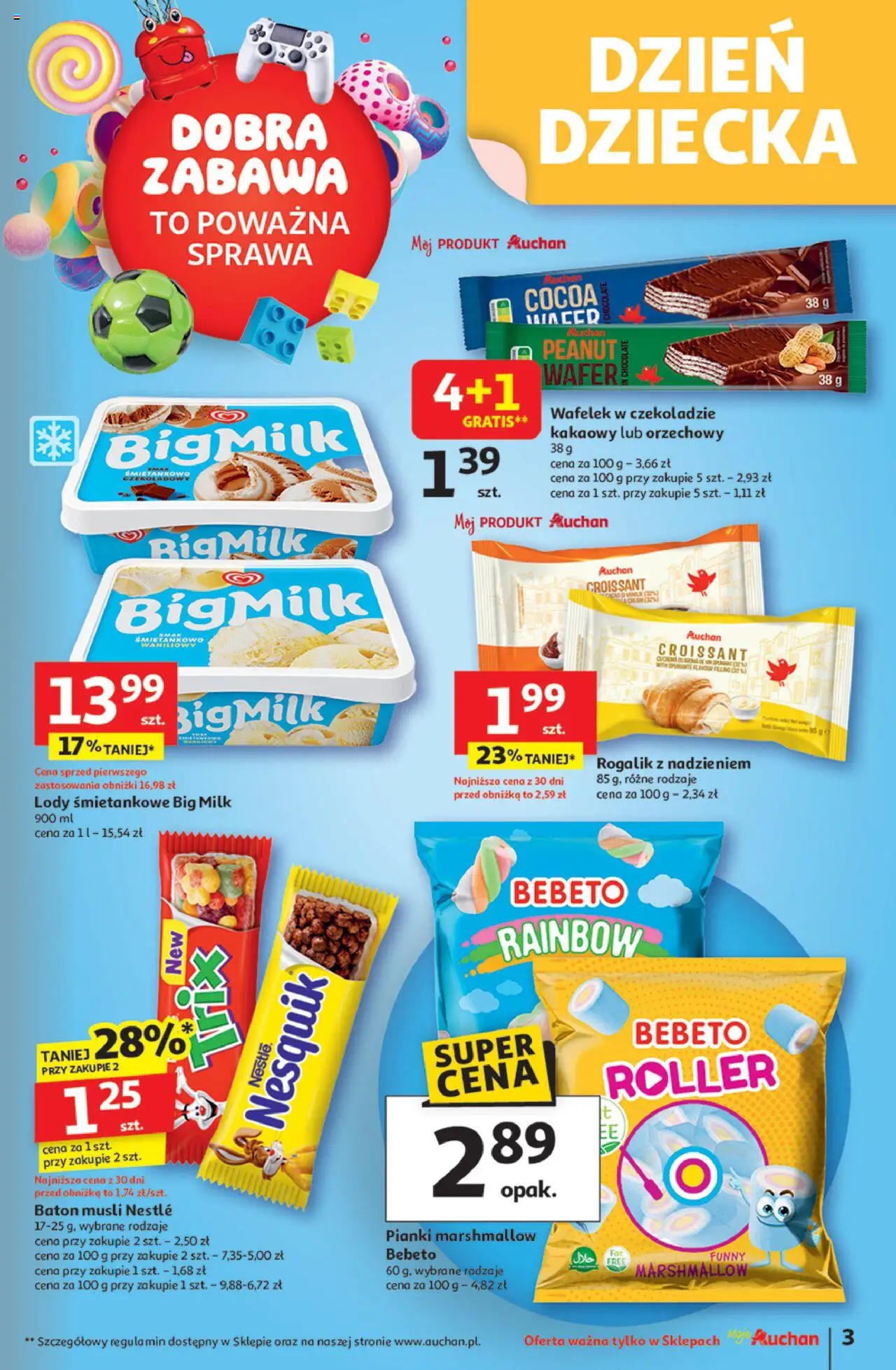 Auchan Uśmiech mamy? Zaplanowany! Gazetka  ważna od  22.05.2025 do 28.05.2025 strona 3