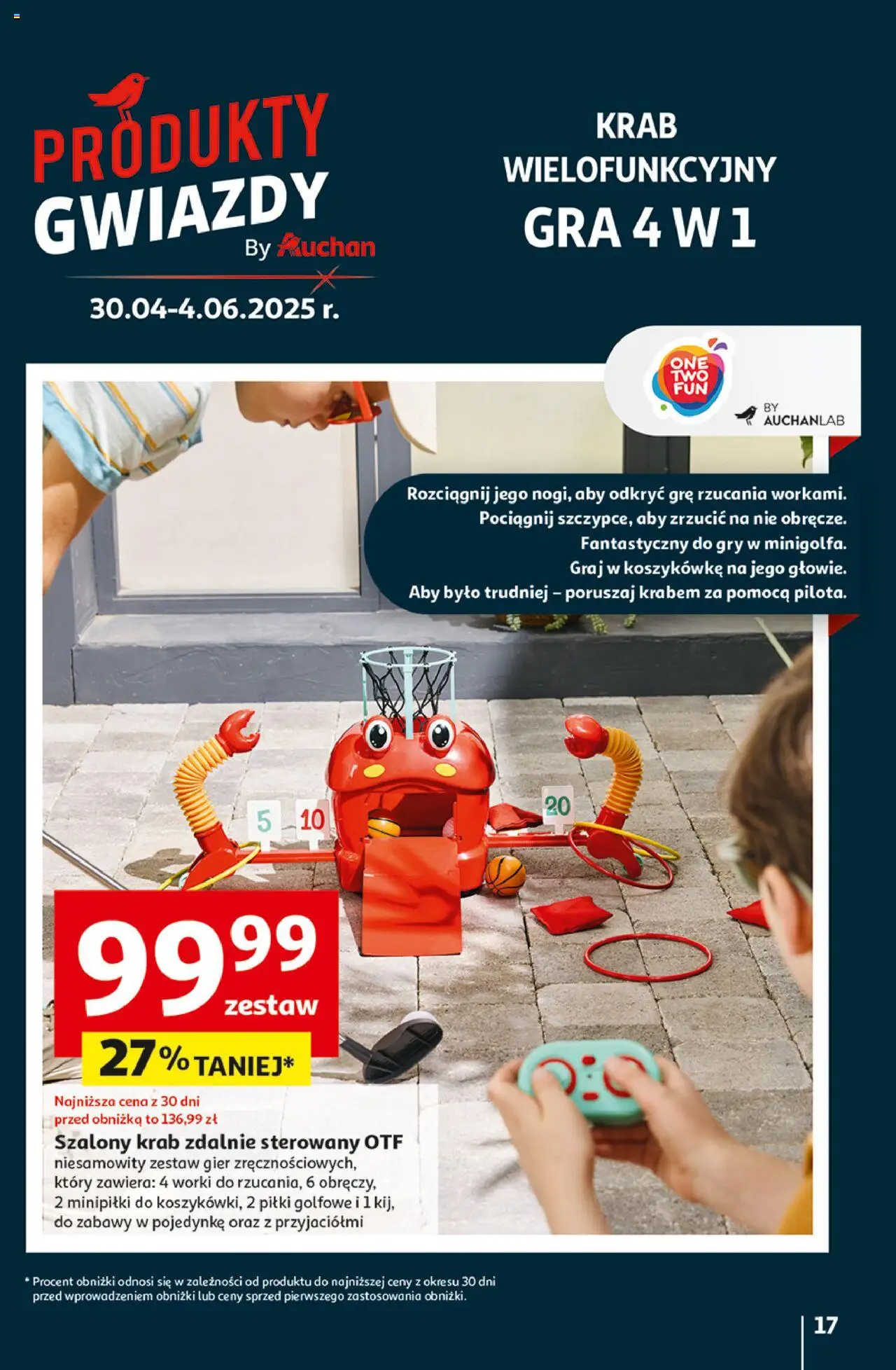 Auchan Uśmiech mamy? Zaplanowany! Hipermarket Gazetka ważna od 22.05.2025 do 28.05.2025 strona 17