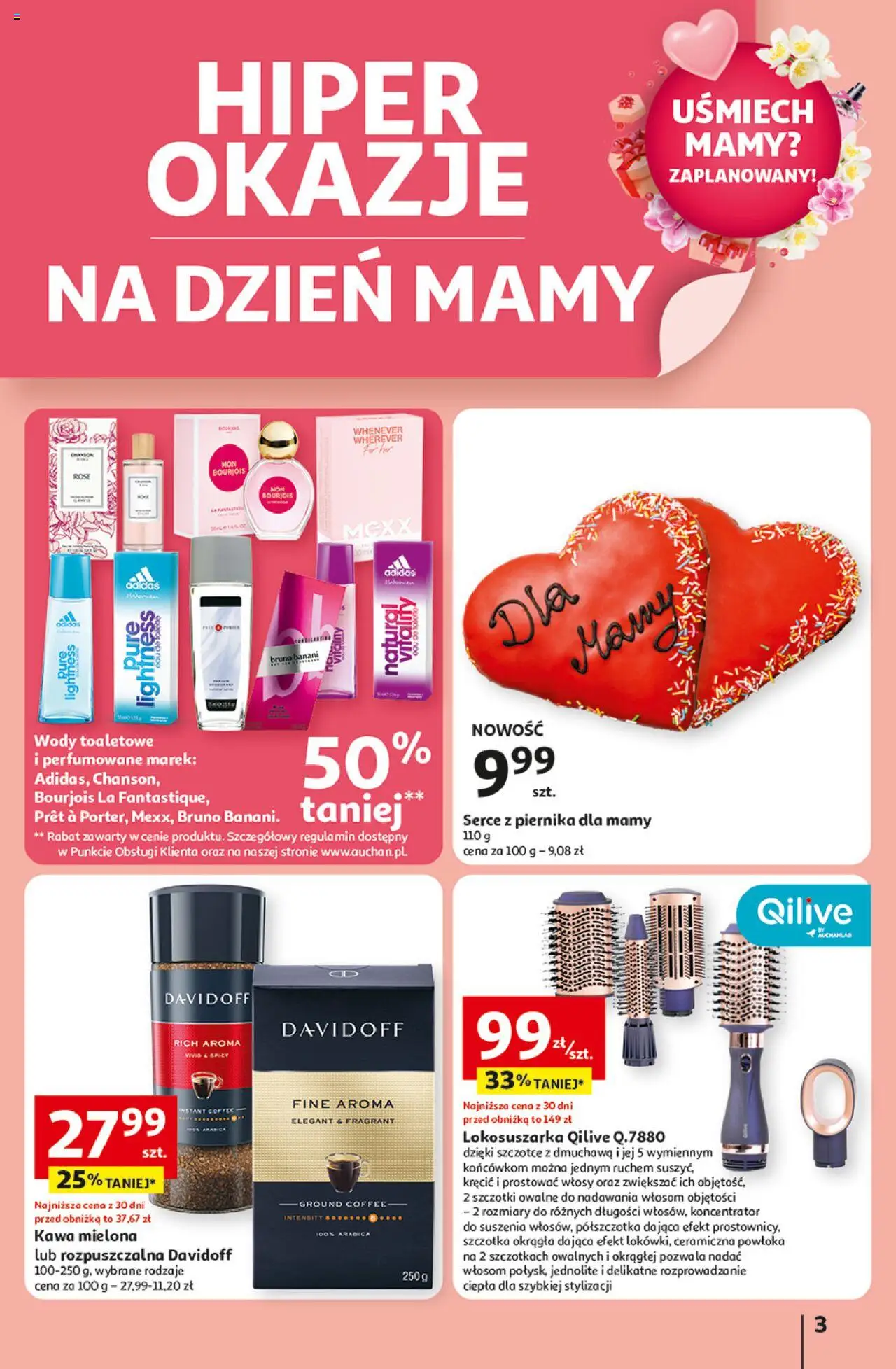 Auchan Uśmiech mamy? Zaplanowany! Hipermarket Gazetka ważna od 22.05.2025 do 28.05.2025 strona 3