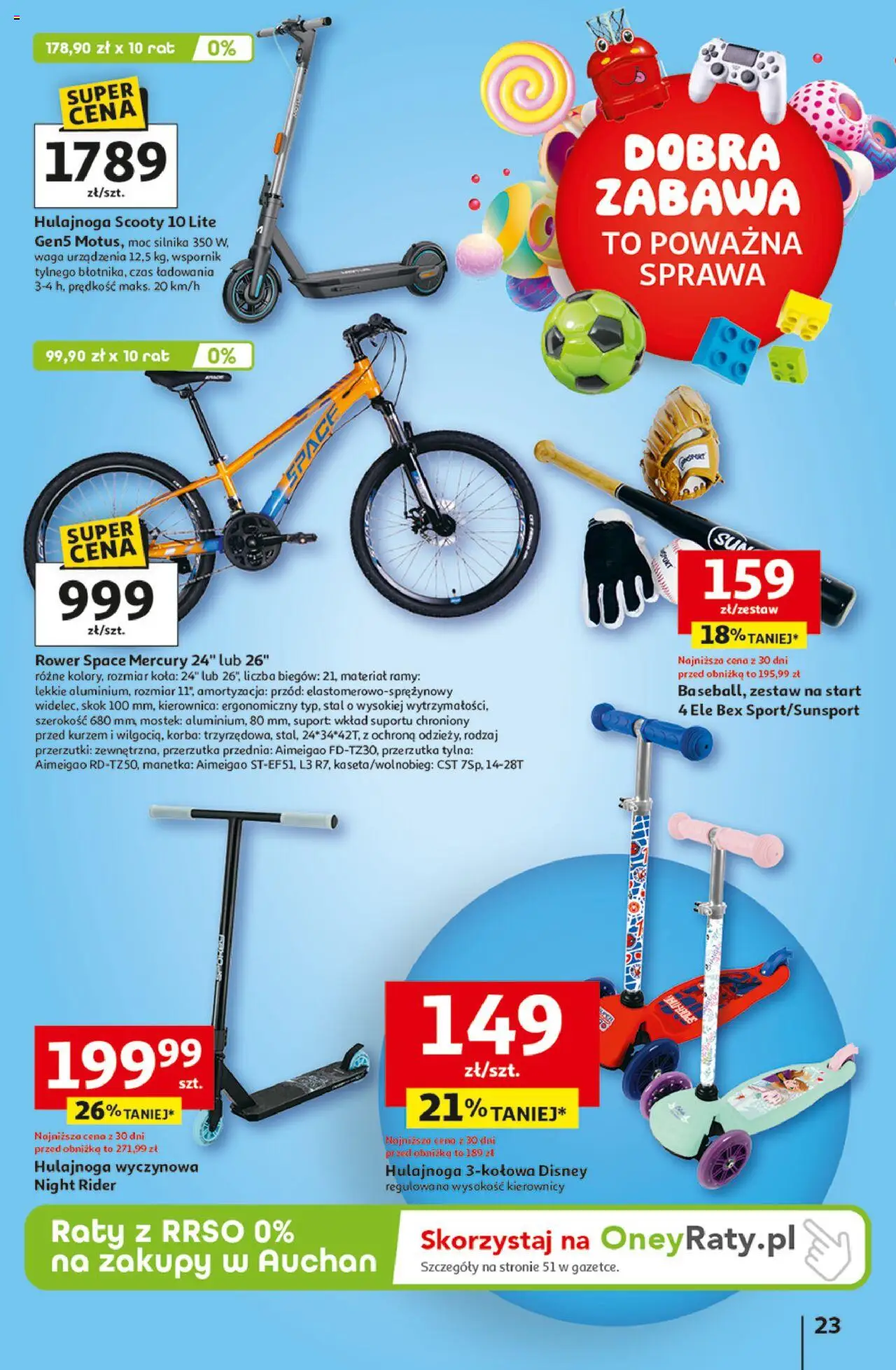 Auchan Uśmiech mamy? Zaplanowany! Hipermarket Gazetka ważna od 22.05.2025 do 28.05.2025 strona 23