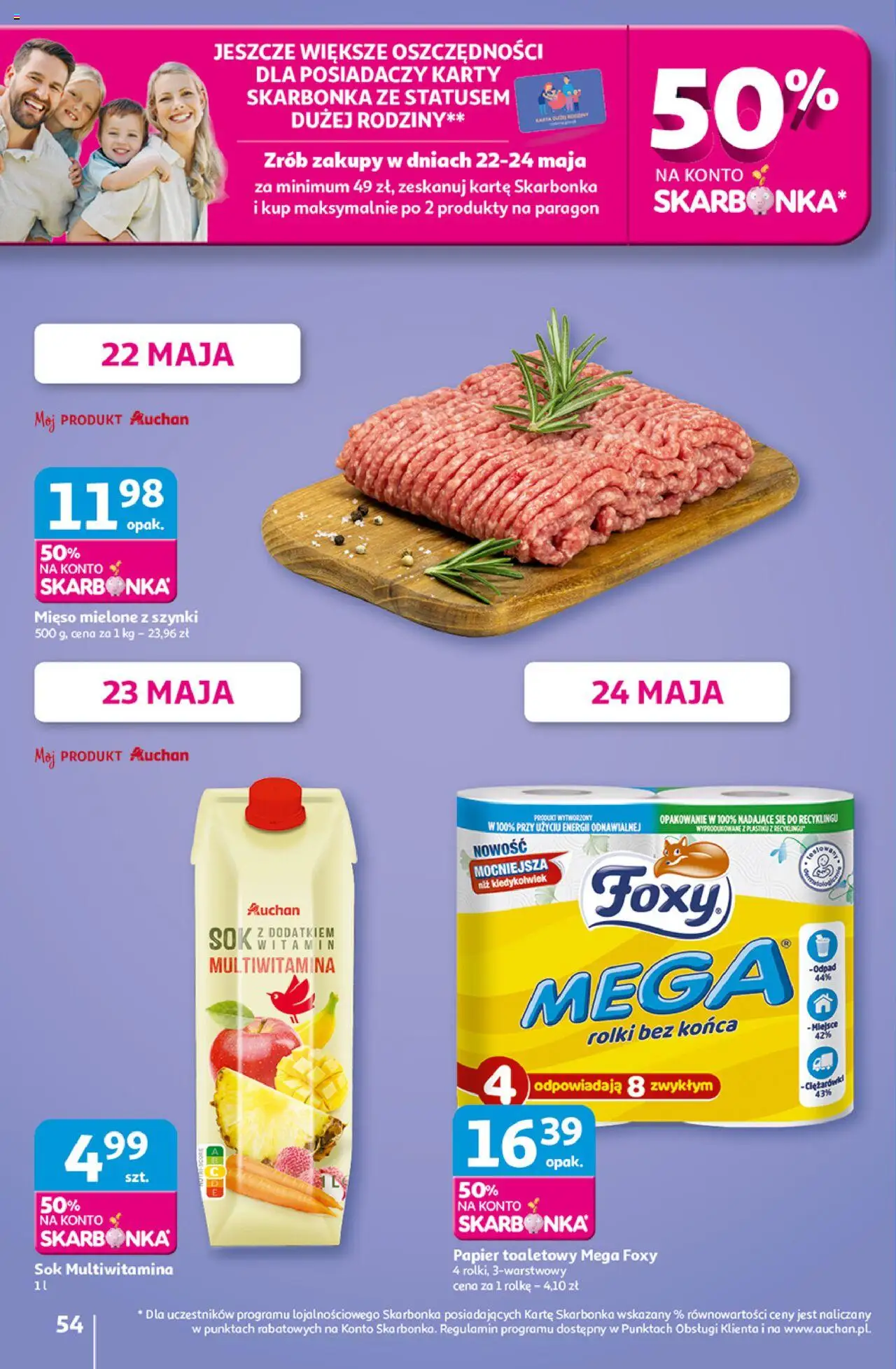 Auchan Uśmiech mamy? Zaplanowany! Hipermarket Gazetka ważna od 22.05.2025 do 28.05.2025 strona 56