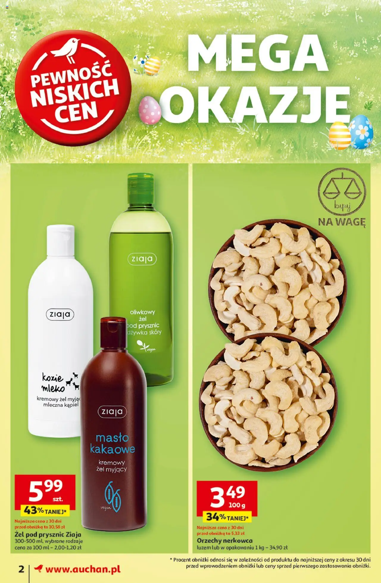 Auchan Wielka Moc Niskich Cen Gazetka ważna od 03.04.2025 do 09.04.2025 strona 2
