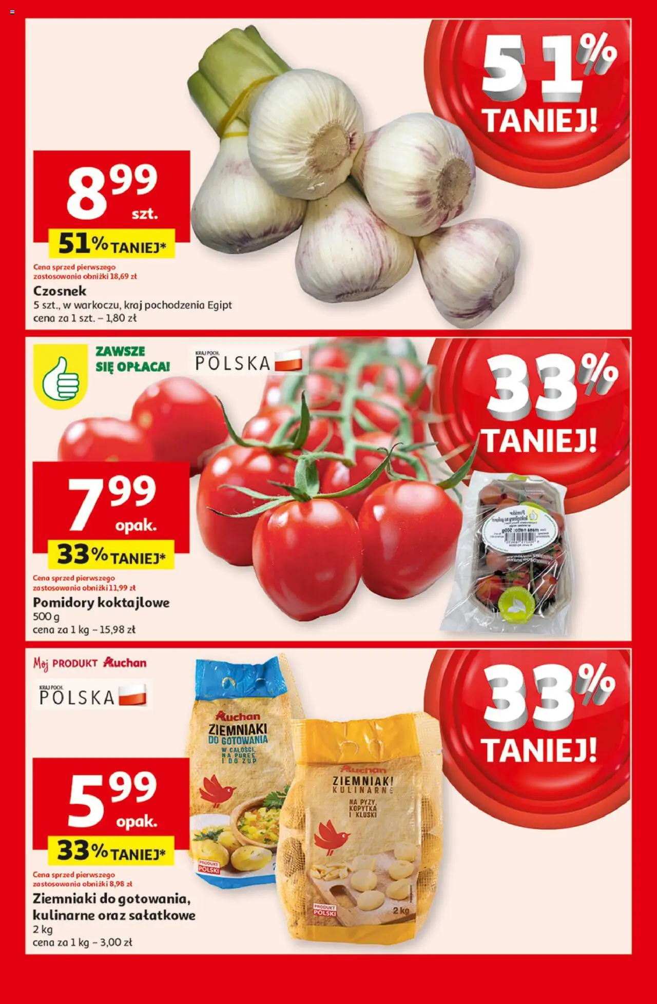 Auchan Wielka Moc Niskich Cen Gazetka ważna od 03.04.2025 do 09.04.2025 strona 5