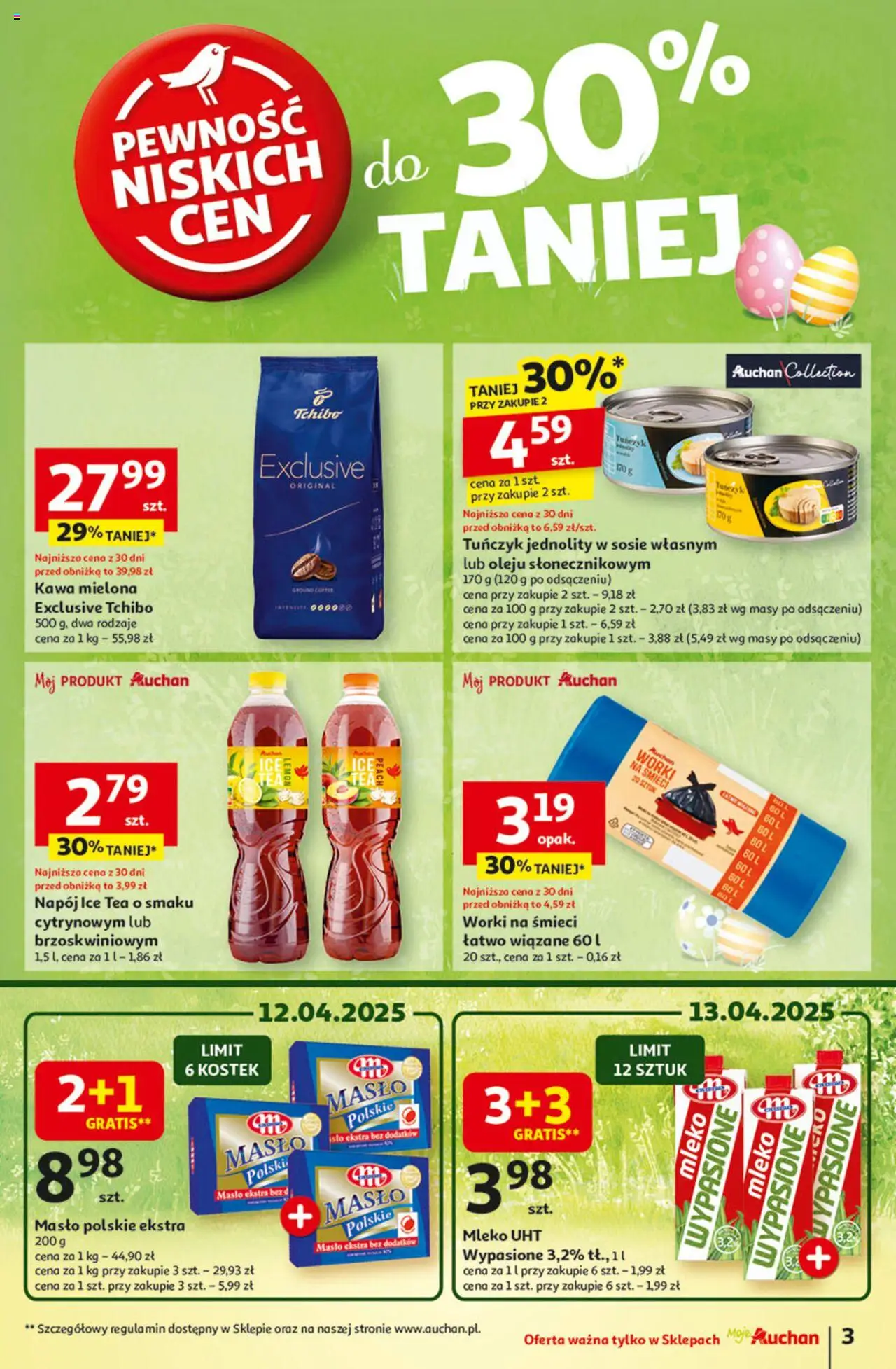 Auchan Wielka Moc Niskich Cen Gazetka ważna od 10.04.2025 do 19.04.2025 strona 3