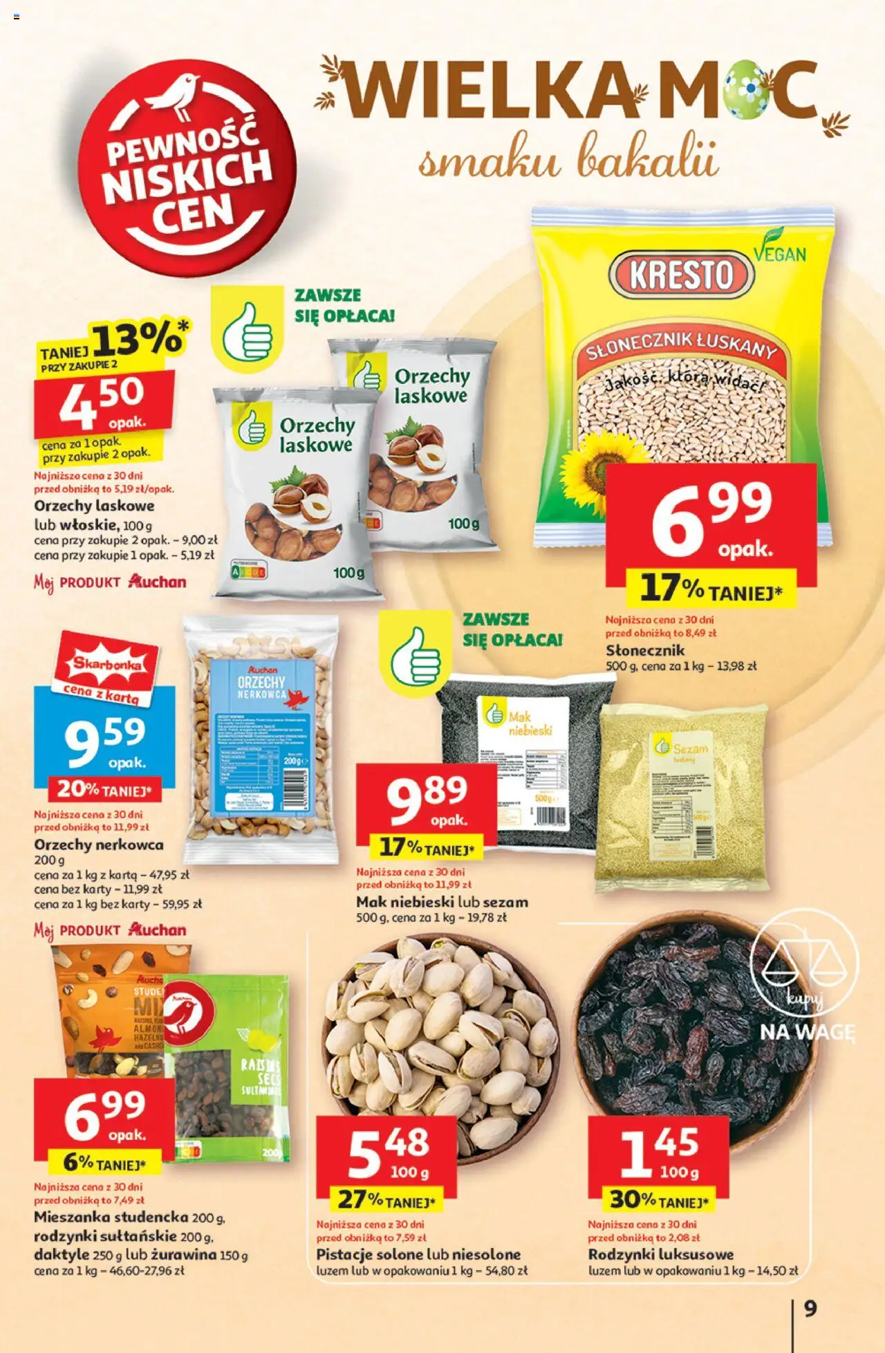 Auchan Wielka Moc Niskich Cen Hipermarket Gazetka ważna od 03.04.2025 do 09.04.2025 strona 11