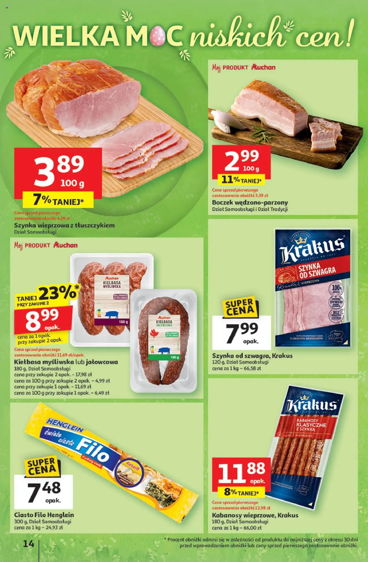 Auchan Wielka Moc Niskich Cen Hipermarket Gazetka ważna od 03.04.2025 do 09.04.2025 strona 16