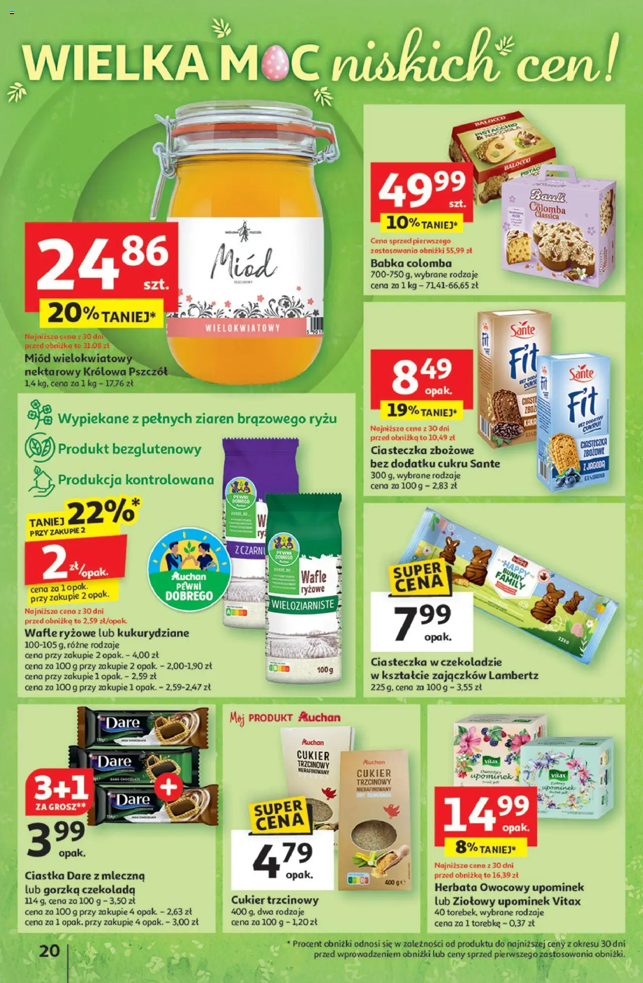 Auchan Wielka Moc Niskich Cen Hipermarket Gazetka ważna od 03.04.2025 do 09.04.2025 strona 22