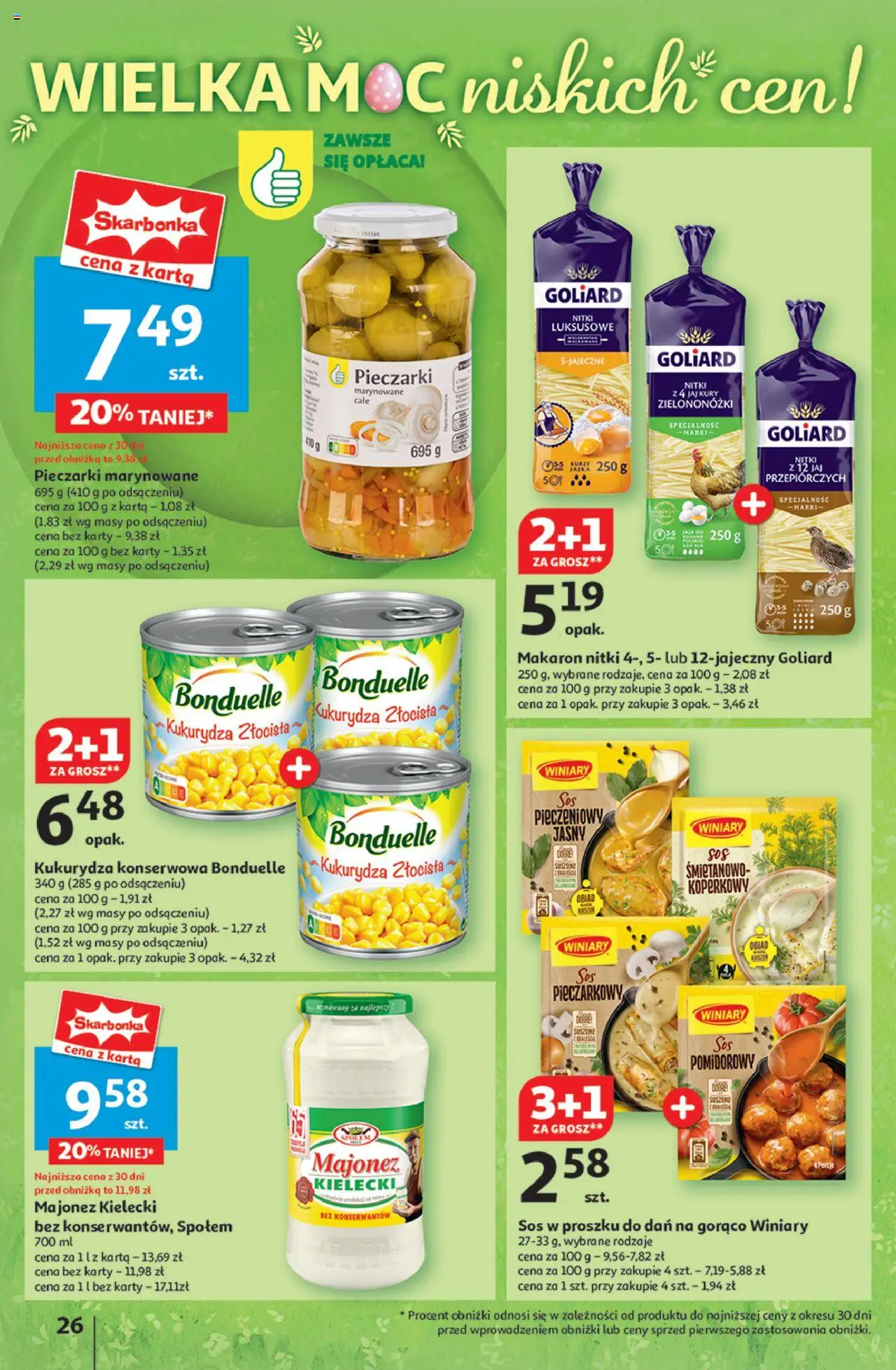 Auchan Wielka Moc Niskich Cen Hipermarket Gazetka ważna od 03.04.2025 do 09.04.2025 strona 28