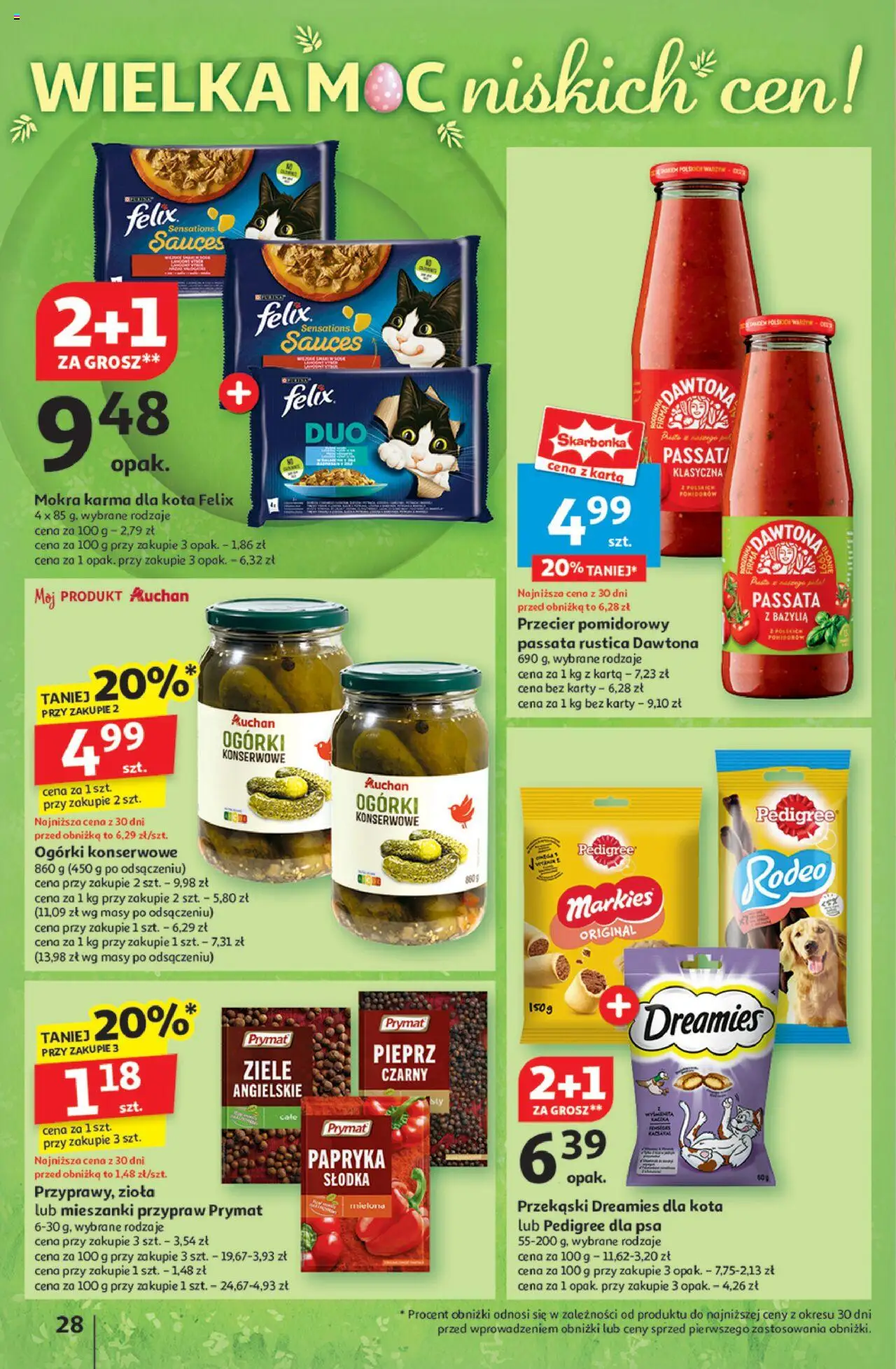 Auchan Wielka Moc Niskich Cen Hipermarket Gazetka ważna od 03.04.2025 do 09.04.2025 strona 30