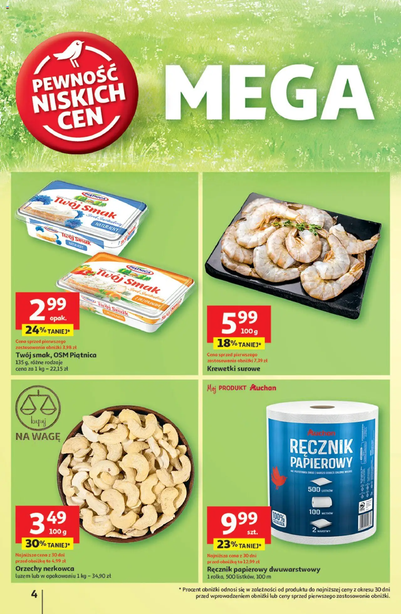 Auchan Wielka Moc Niskich Cen Hipermarket Gazetka ważna od 03.04.2025 do 09.04.2025 strona 4
