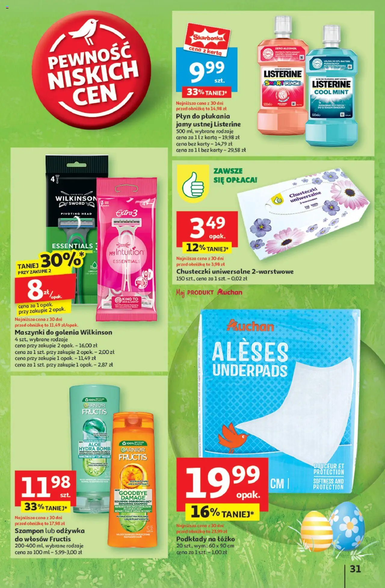 Auchan Wielka Moc Niskich Cen Hipermarket Gazetka ważna od 03.04.2025 do 09.04.2025 strona 33